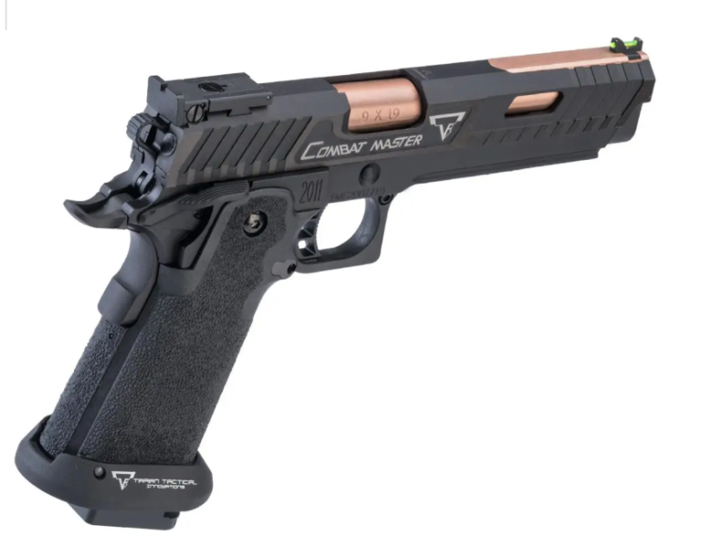 STI & Taran Tactical Innovations TTI 2011 Combat Master GBB avec canon Custom Island – Noir
