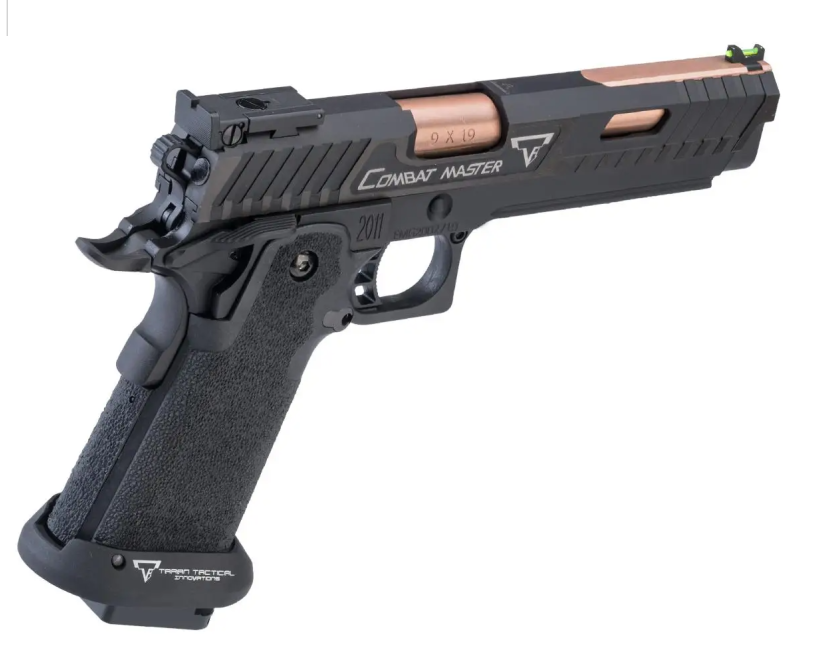 STI & Taran Tactical Innovations TTI 2011 Combat Master GBB avec canon Custom Island – Noir