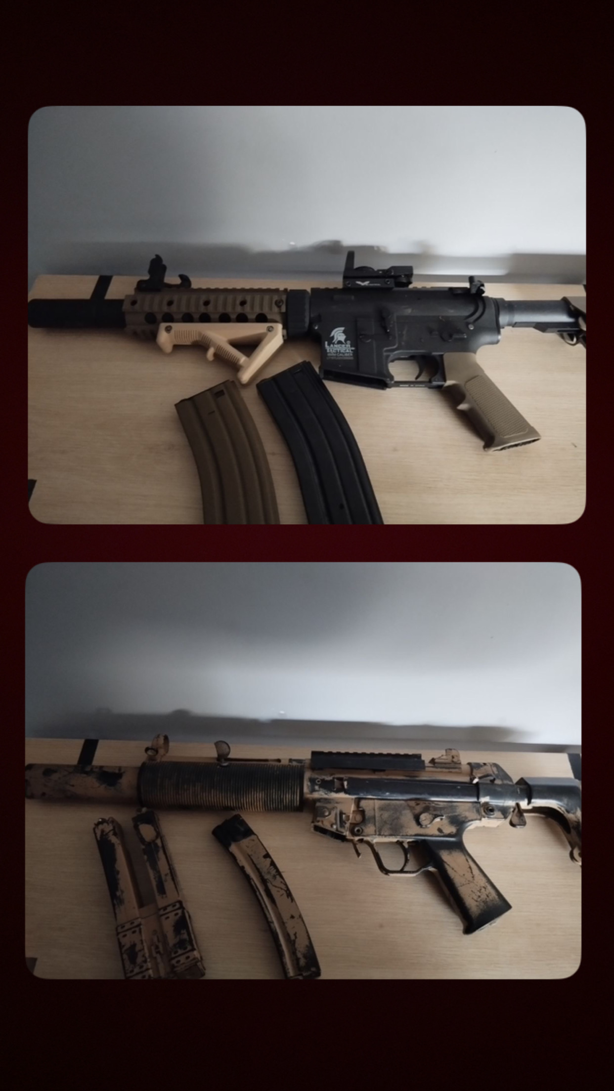 Lot répliques et accessoires Airsoft