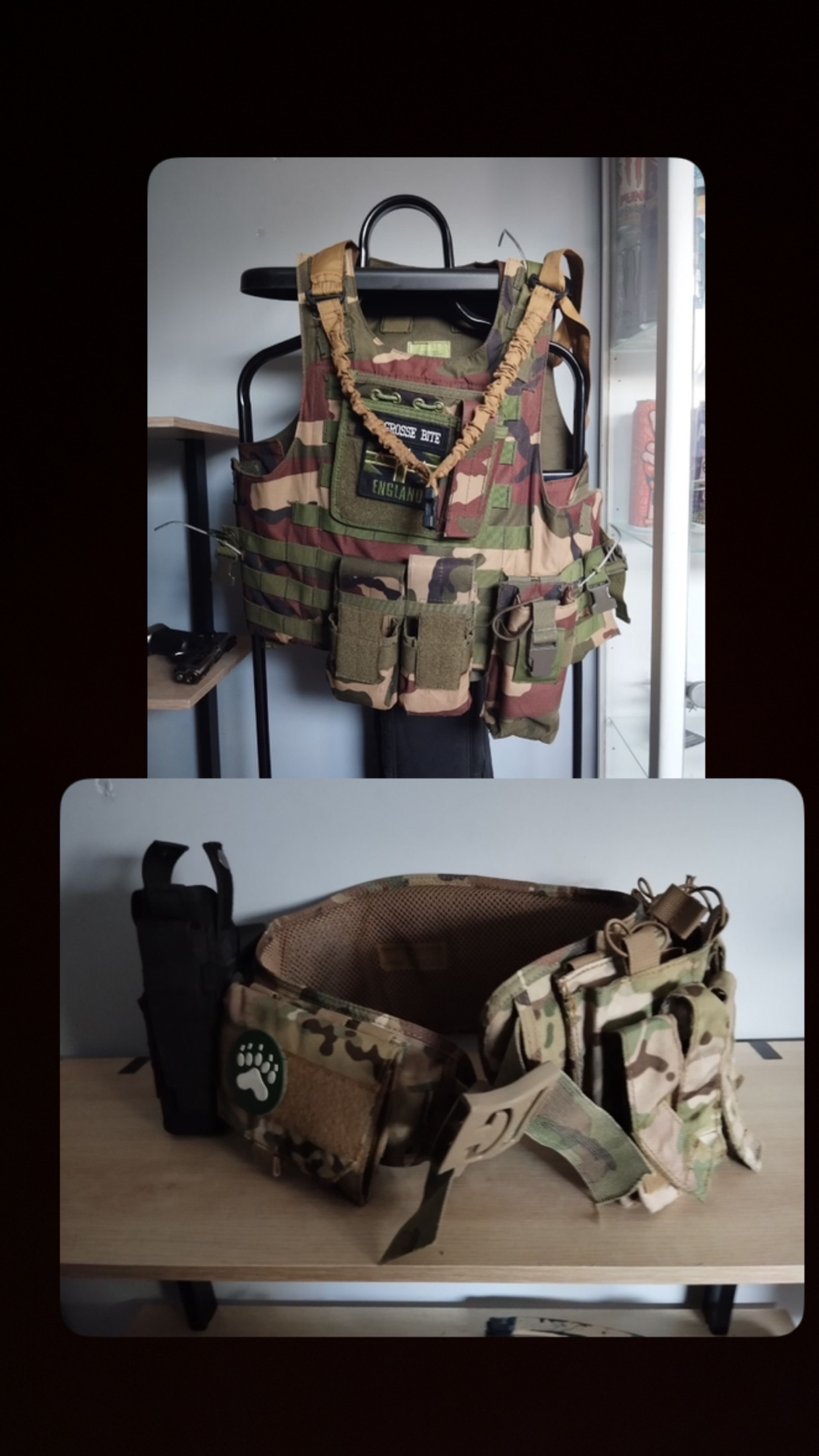 Lot répliques et accessoires Airsoft