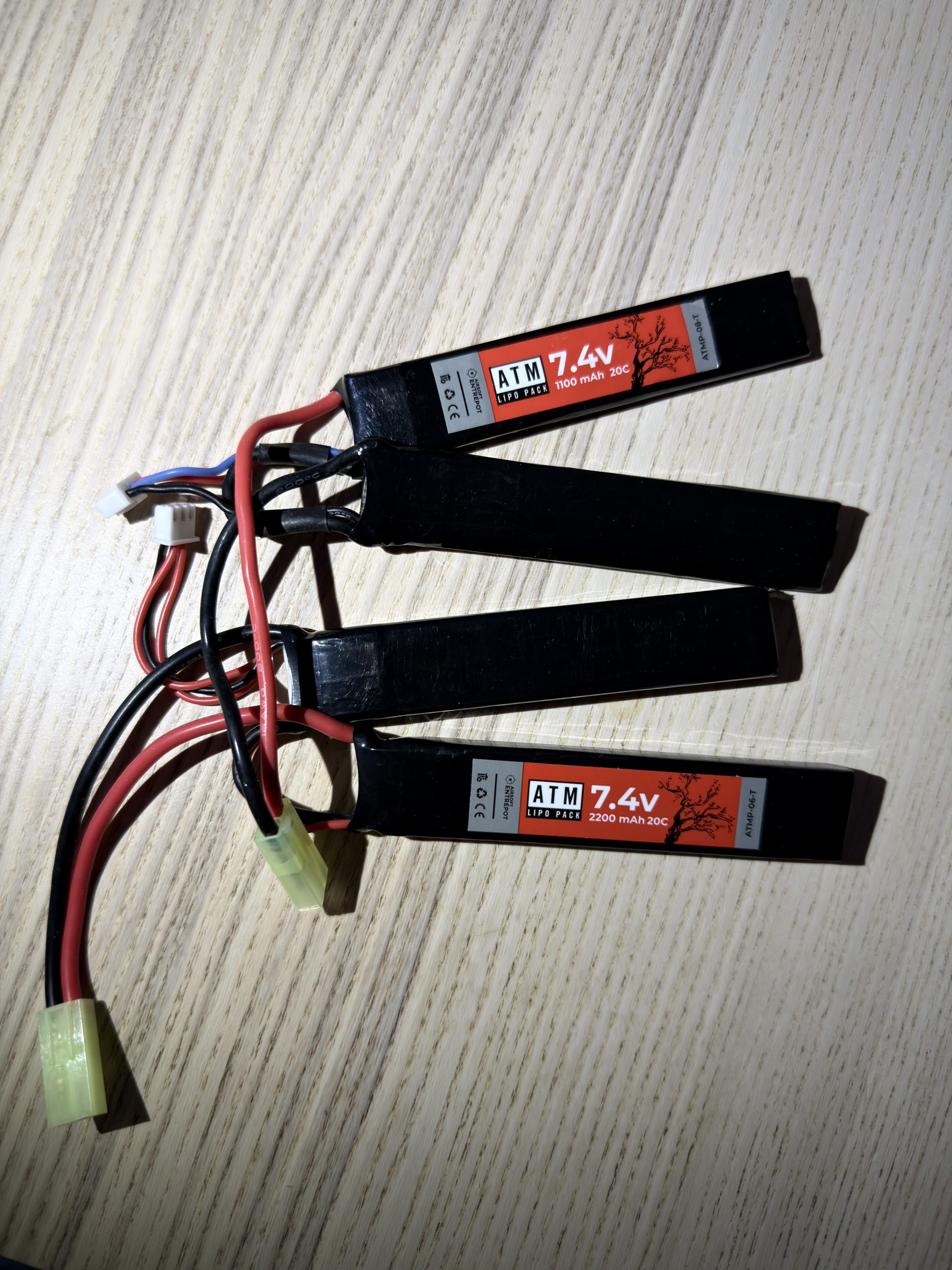 Batteries 7,4 volt lipo