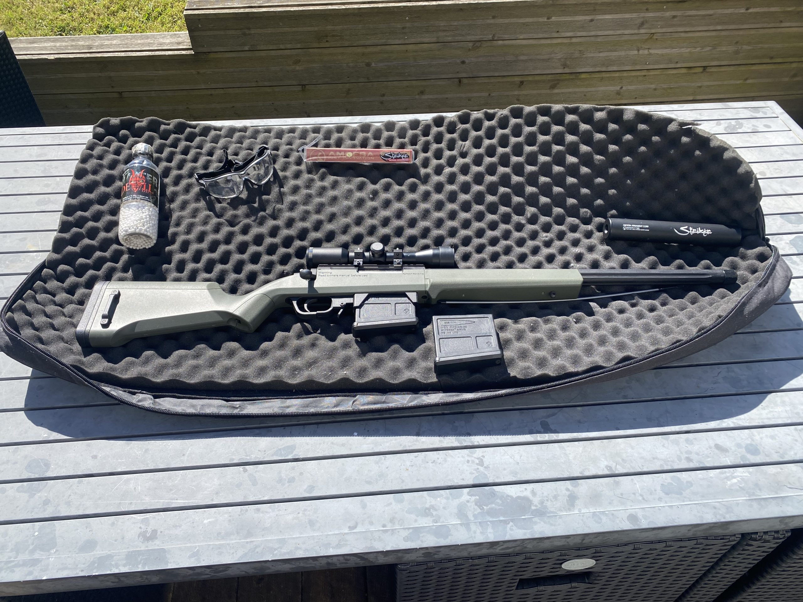 Sniper Airsoft Amoeba Striker AS-01 – Pack Complet prêt à jouer