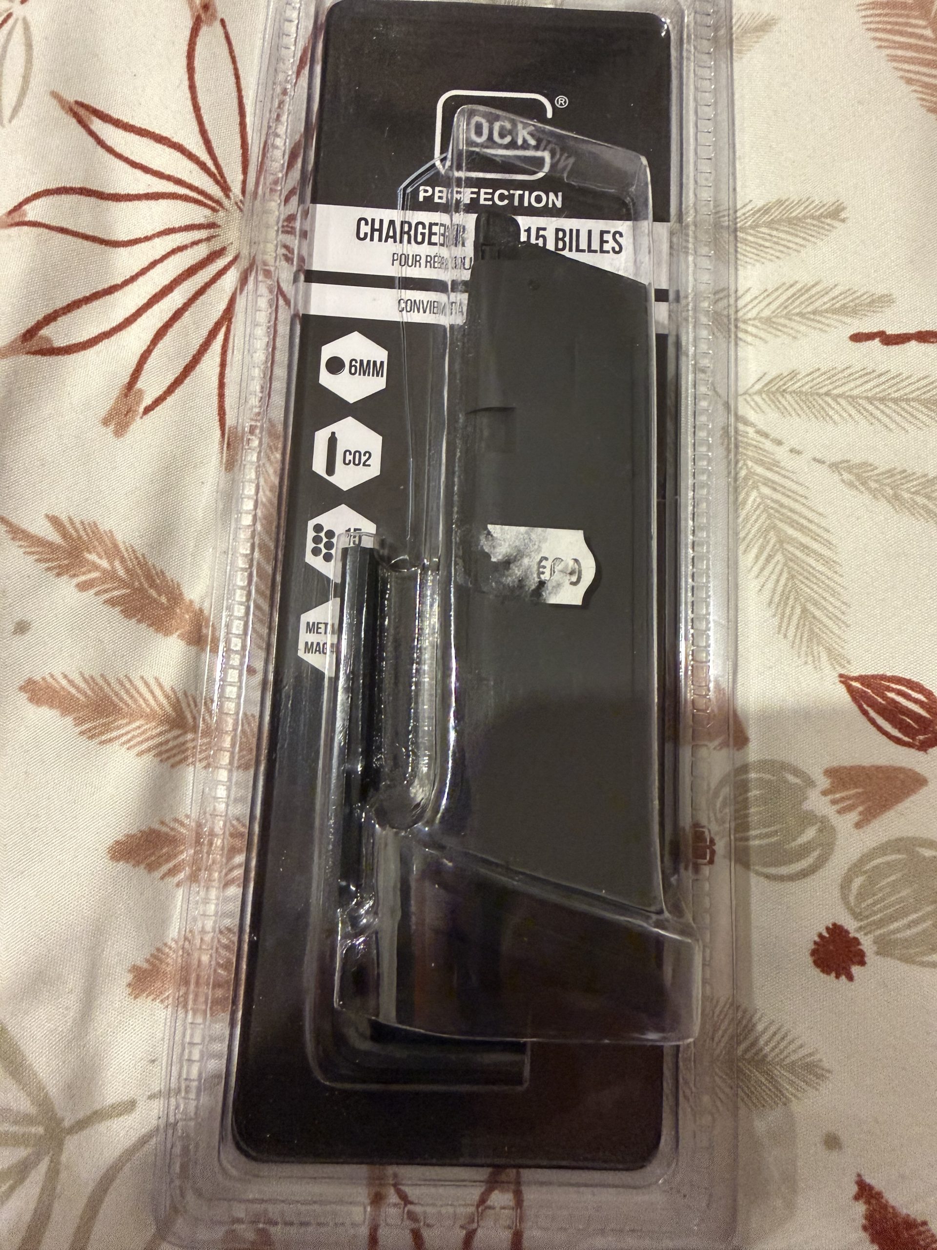 Chargeur glock CO2, 15 billes