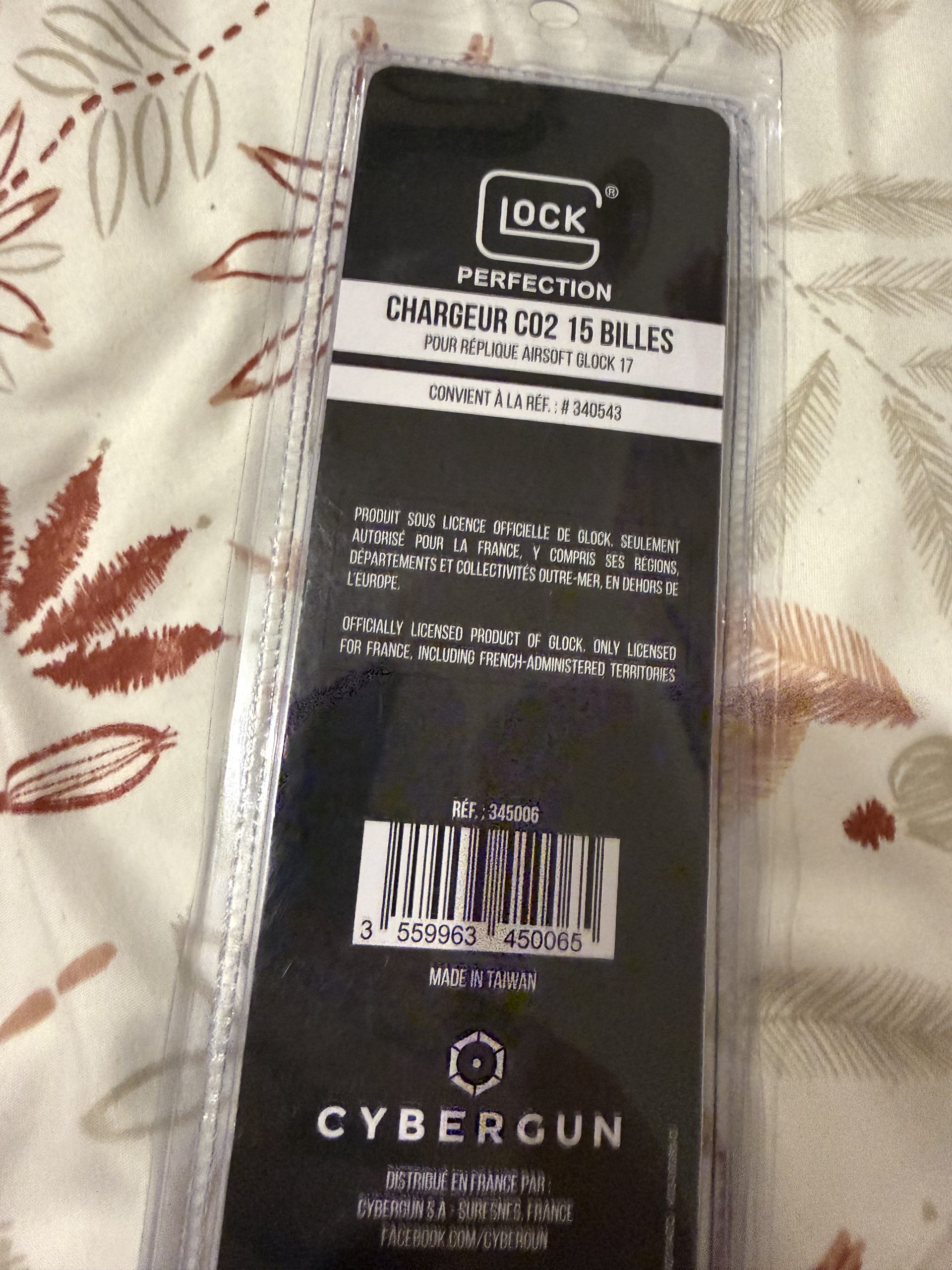 Chargeur glock CO2, 15 billes