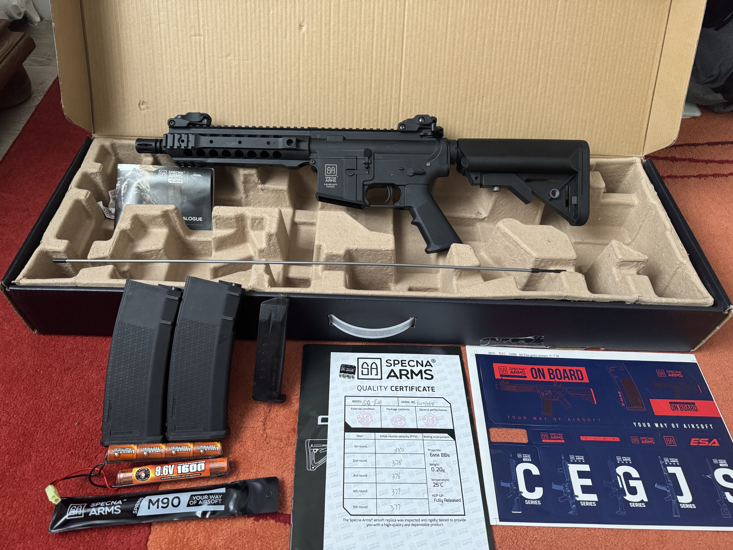 Réplique specna arms sa-f01 AEG Avec équipement