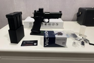 Staccato P Neuf (6mm proshop)avec trois chargeurs neufs avec red dot et prépa interne