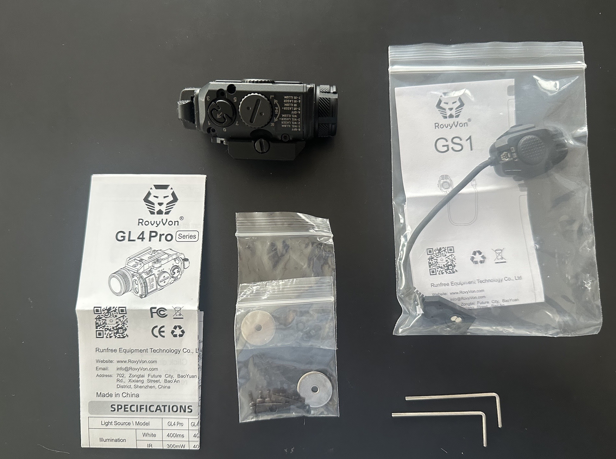 désignateur illuminateur laser RovyVon GL4 Pro 4-IN-1