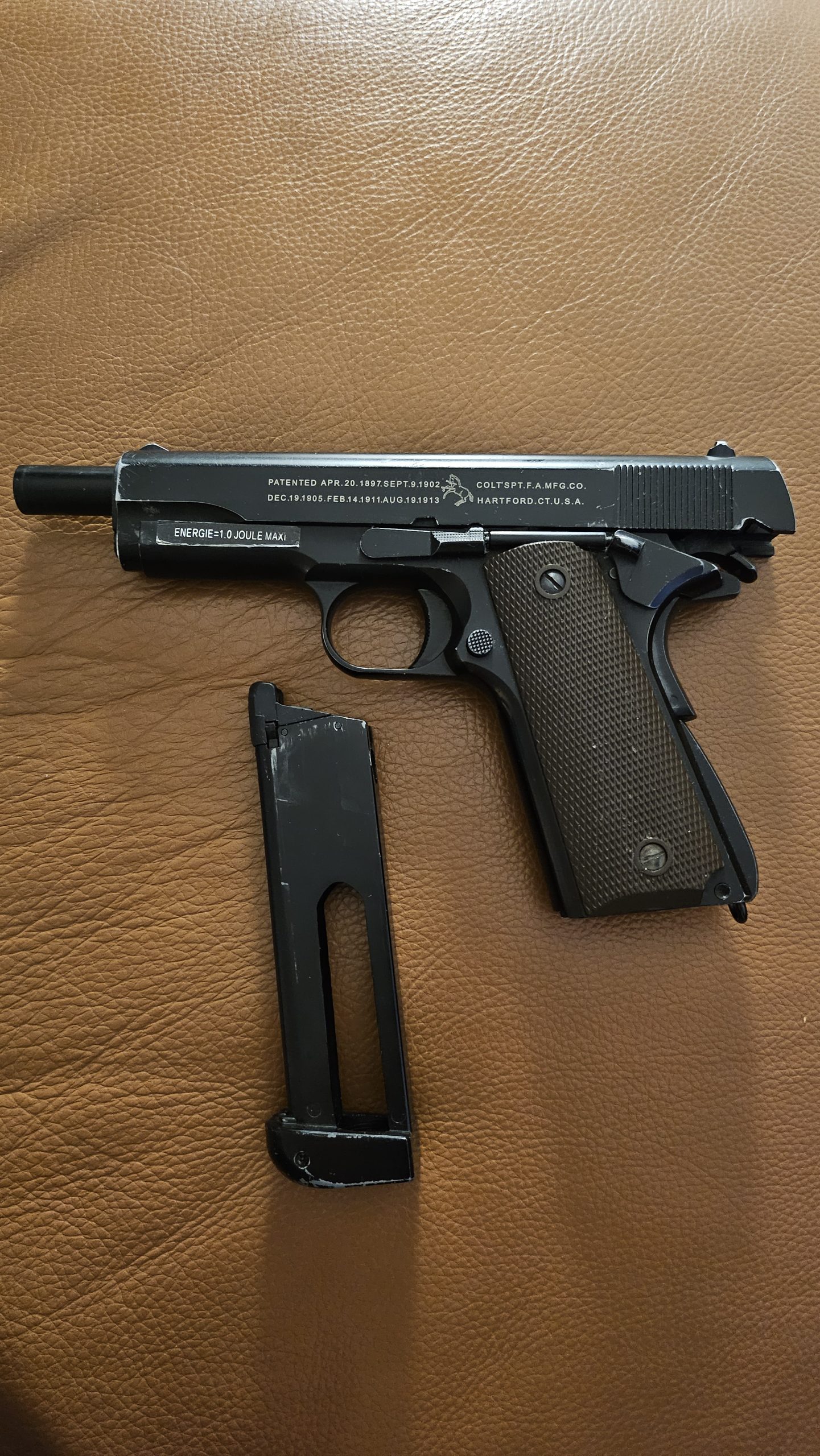 Colt 1911 KJ Works fullmetal gaz CO2