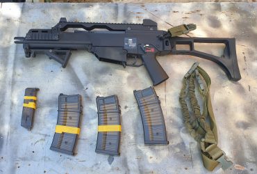 Lot GBBR G36 WE Tech noir + kit Npas