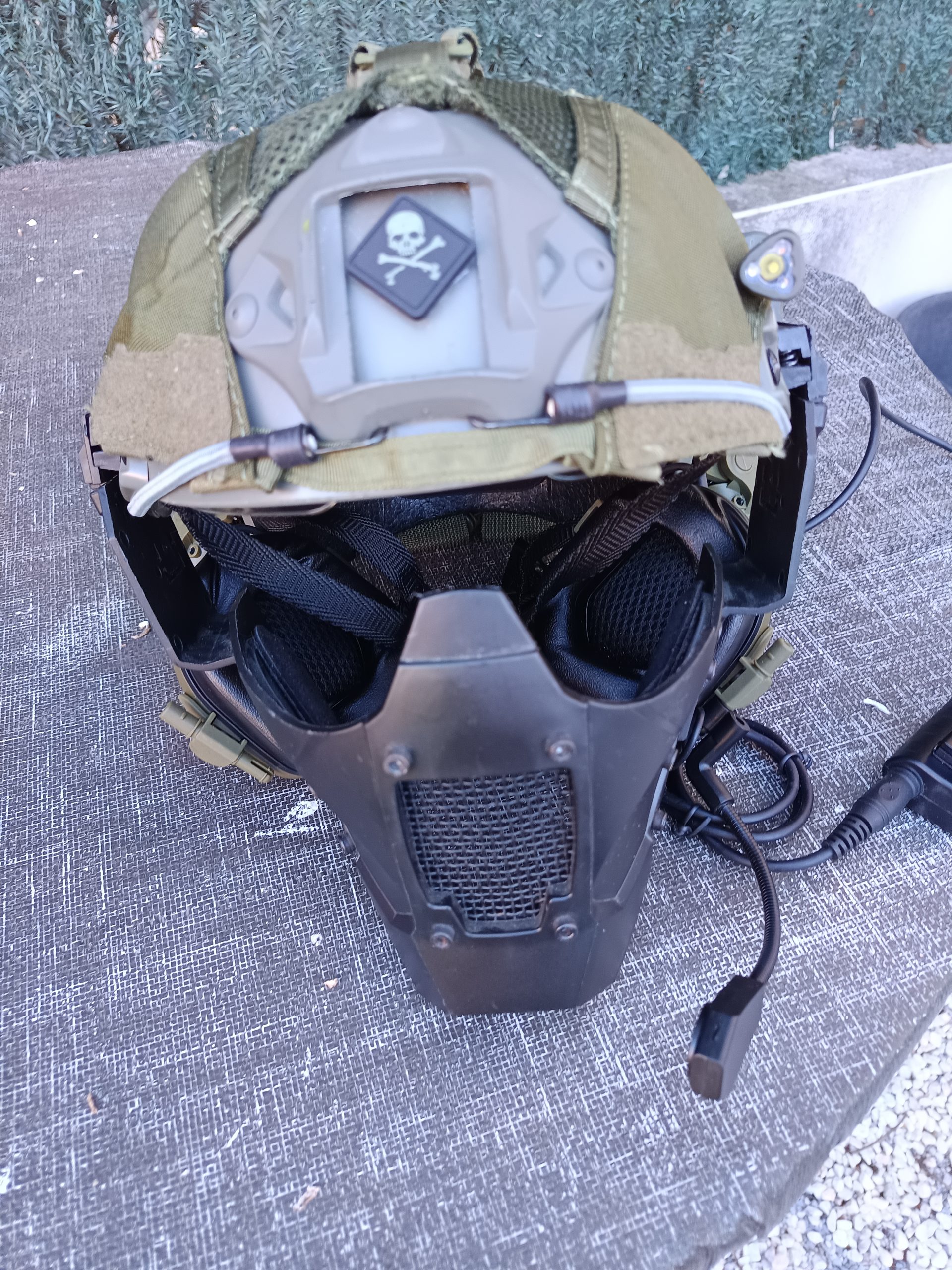 Protection visage pour casque