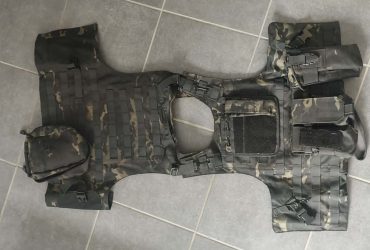 Gilet tactique Plate Carrier MOLLE Multicam – Très bon état
