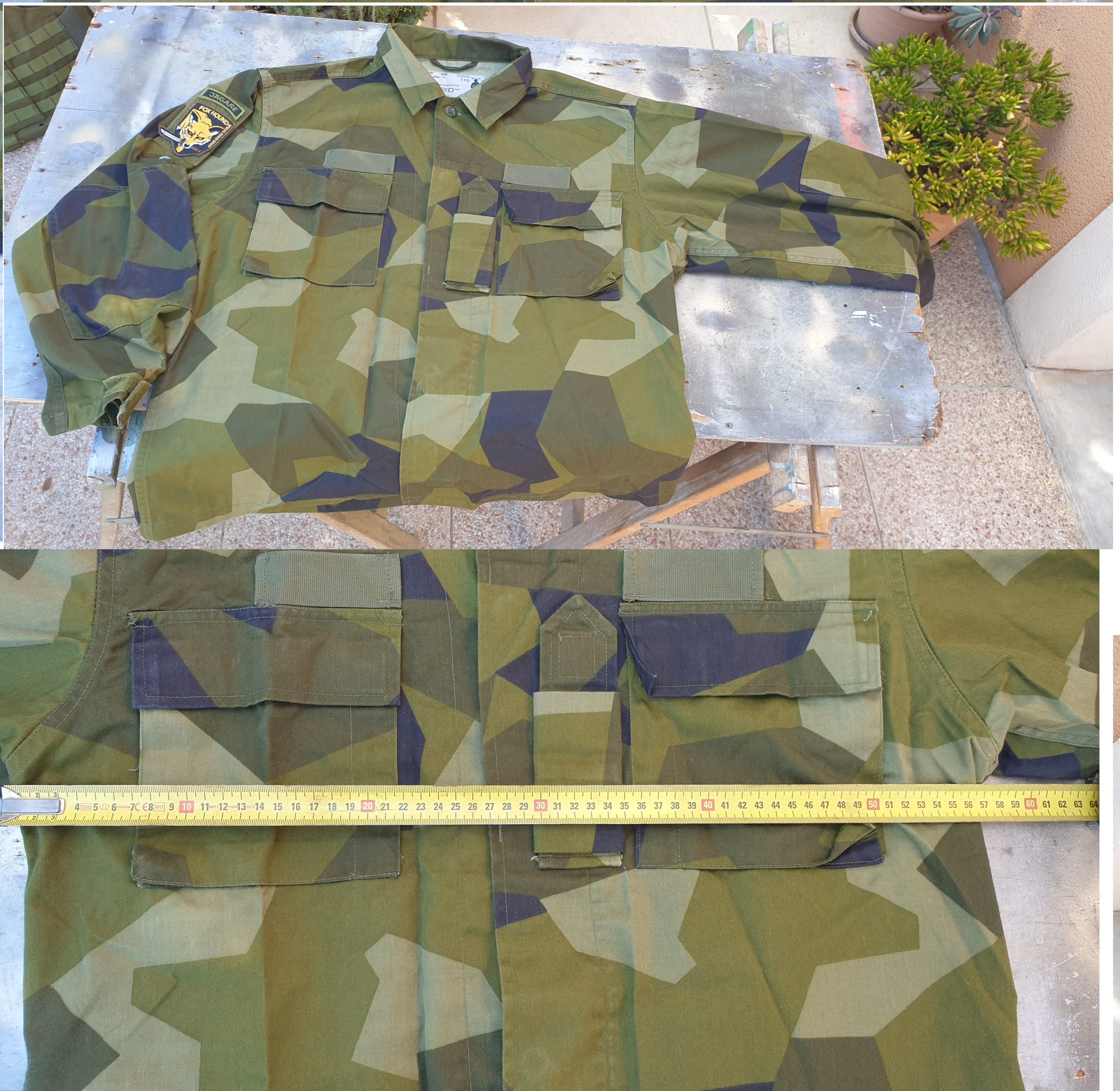 Lot M84 Ensemble veste + pantalon + Boonie M84 Suédois taille S / M