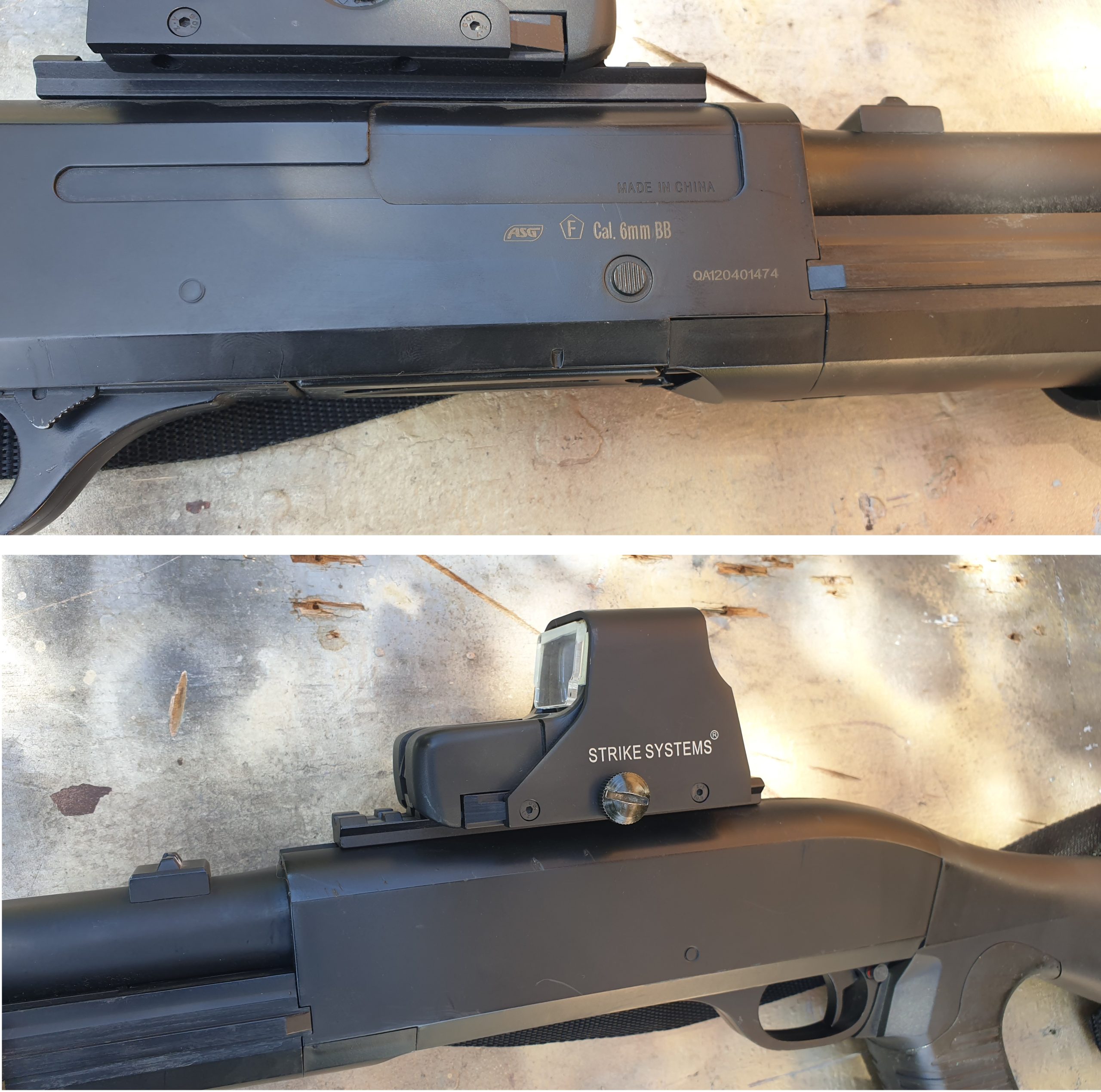 ASG Franchi SAS 12 spring + rail Picatinny + holosight