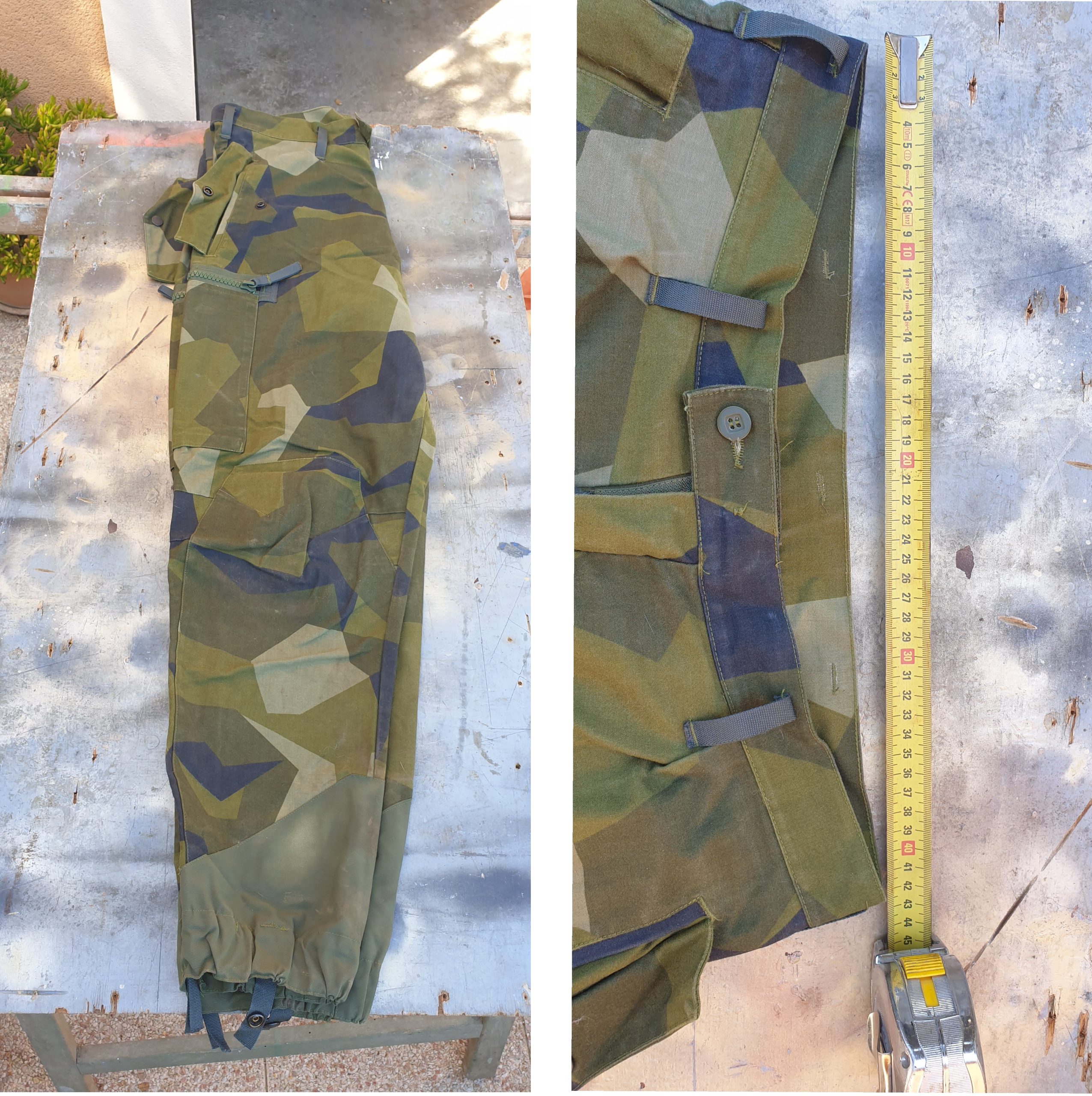 Lot M84 Ensemble veste + pantalon + Boonie M84 Suédois taille S / M