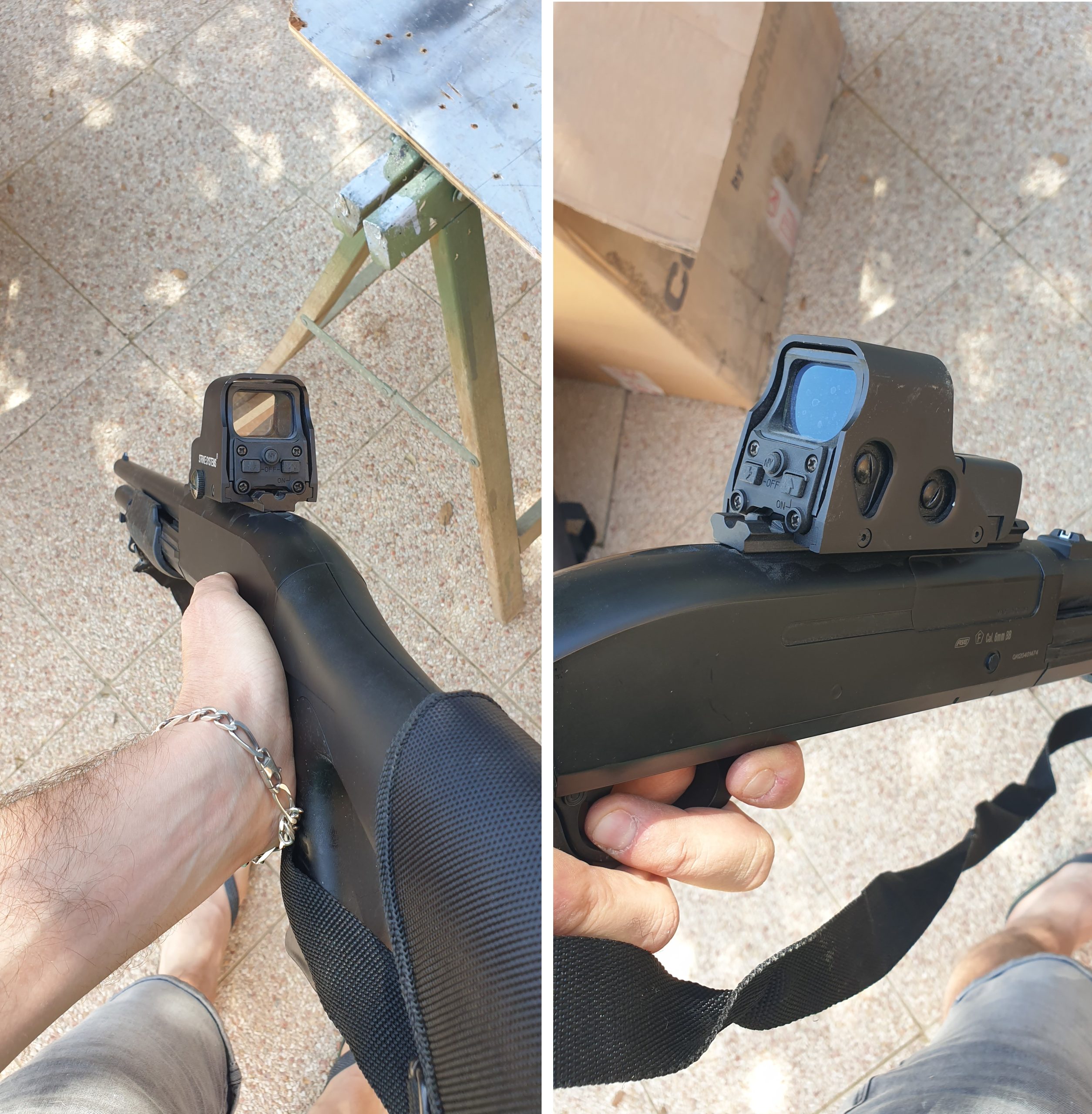 ASG Franchi SAS 12 spring + rail Picatinny + holosight