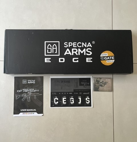 Pack Airsoft Prêt à Jouer – Specna Arms H20 EDGE 2.0 (Gate Aster) – Bi-ton Bronze – Quasi Neuf (4 parties)