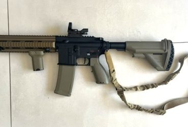 Pack Airsoft Prêt à Jouer – Specna Arms H20 EDGE 2.0 (Gate Aster) – Bi-ton Bronze – Quasi Neuf (4 parties)