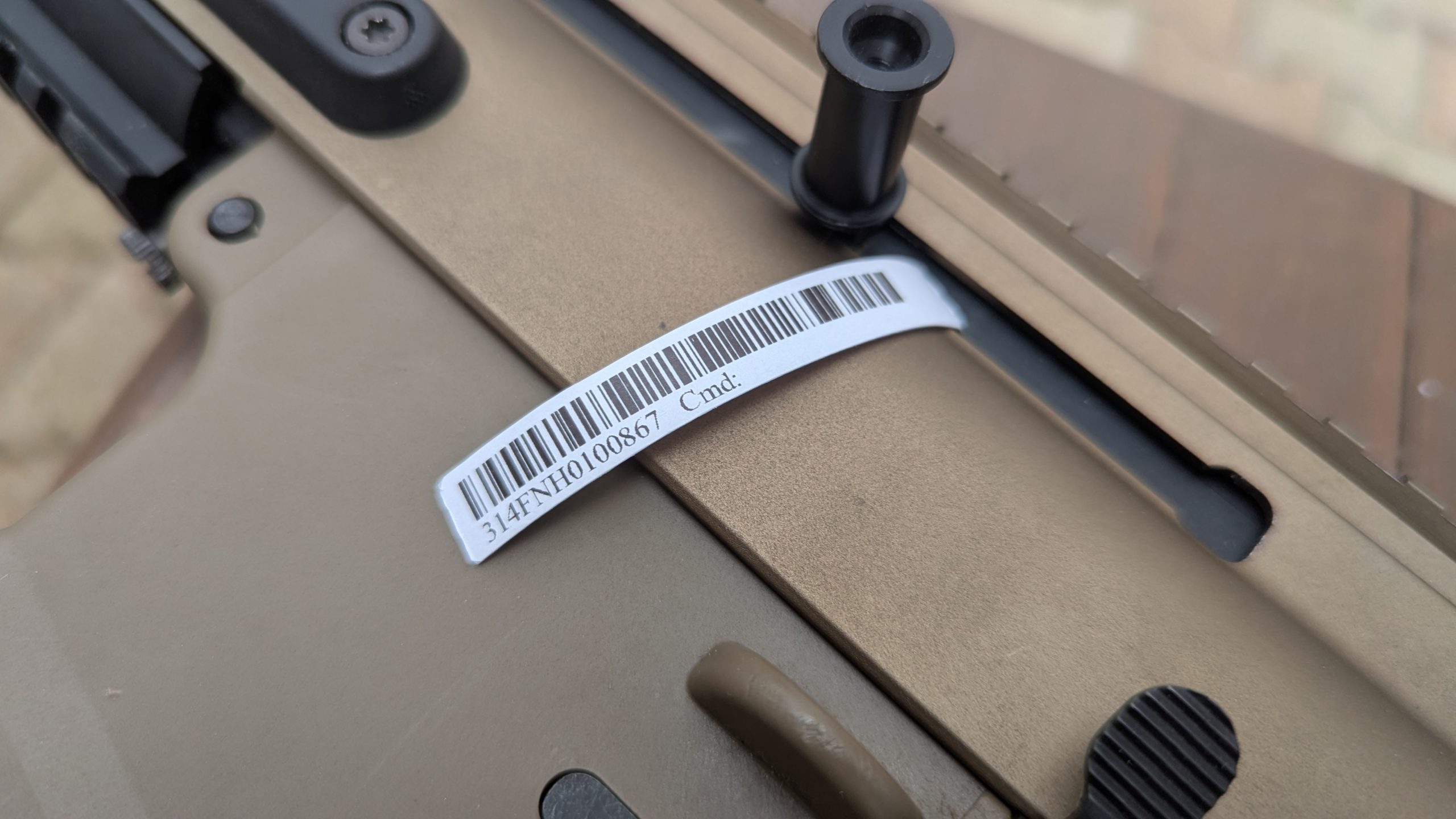 Stickers label IUD pour SCAR Mk16/Mk17