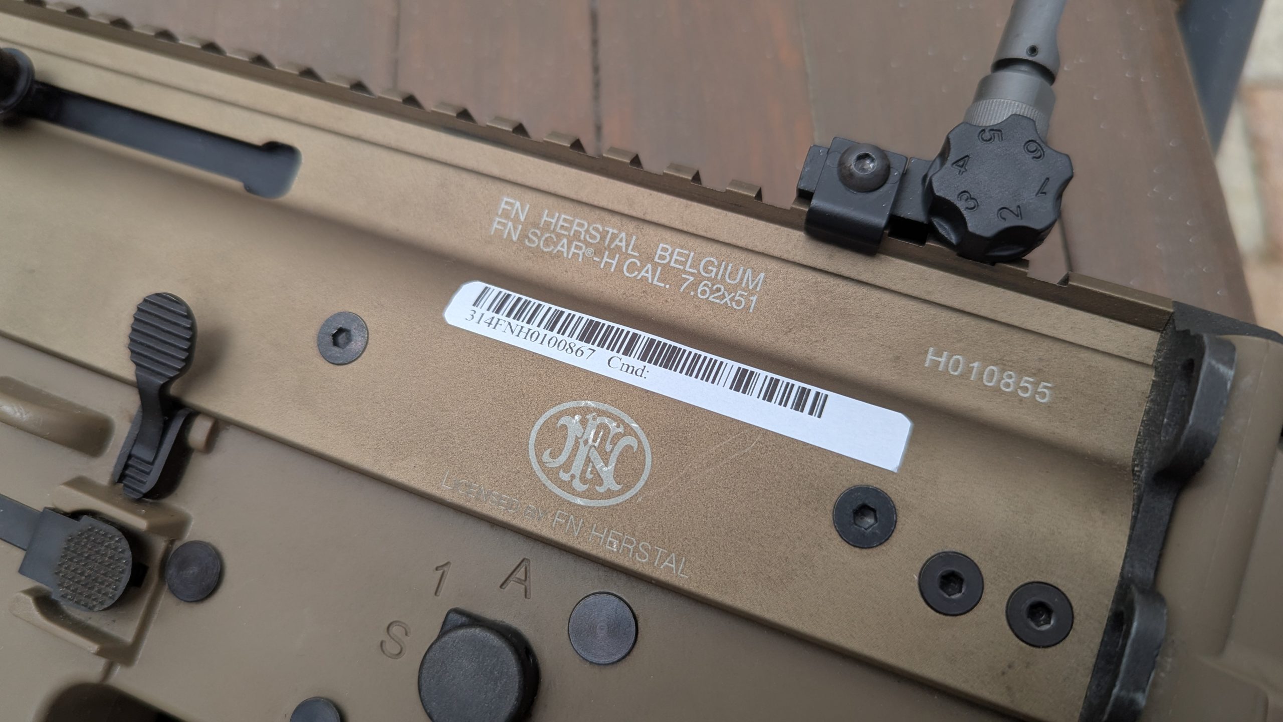 Stickers label IUD pour SCAR Mk16/Mk17