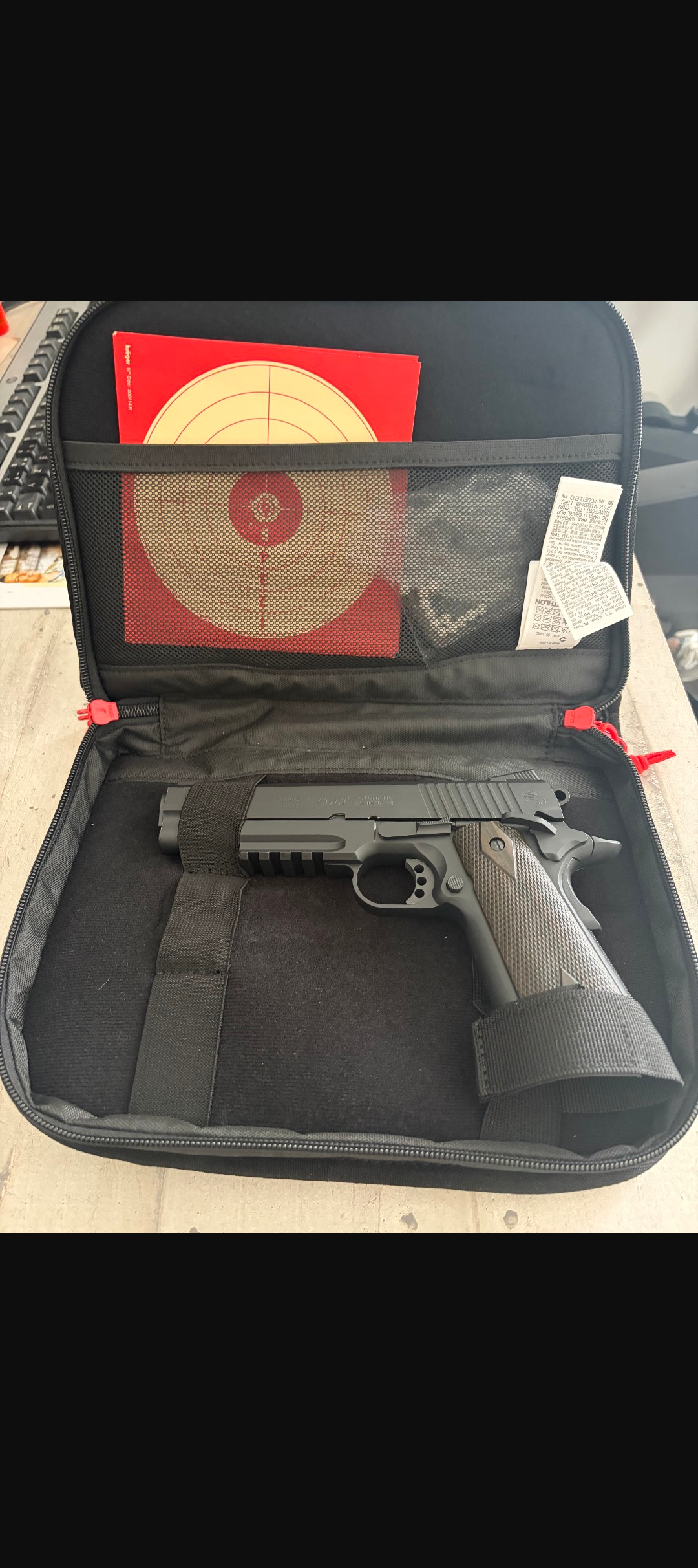 Colt 1911 Railgun Blackened Metal Co2 GBB [NEUF]
