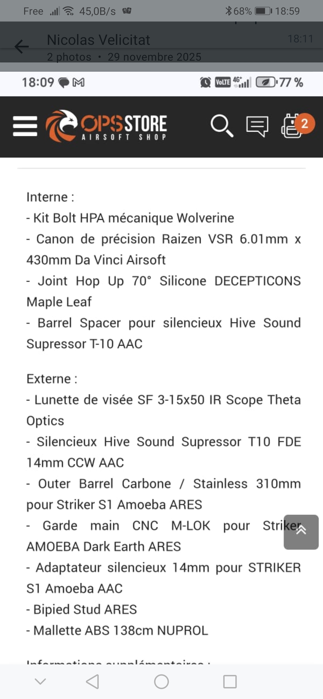 Sniper hpa full équipé