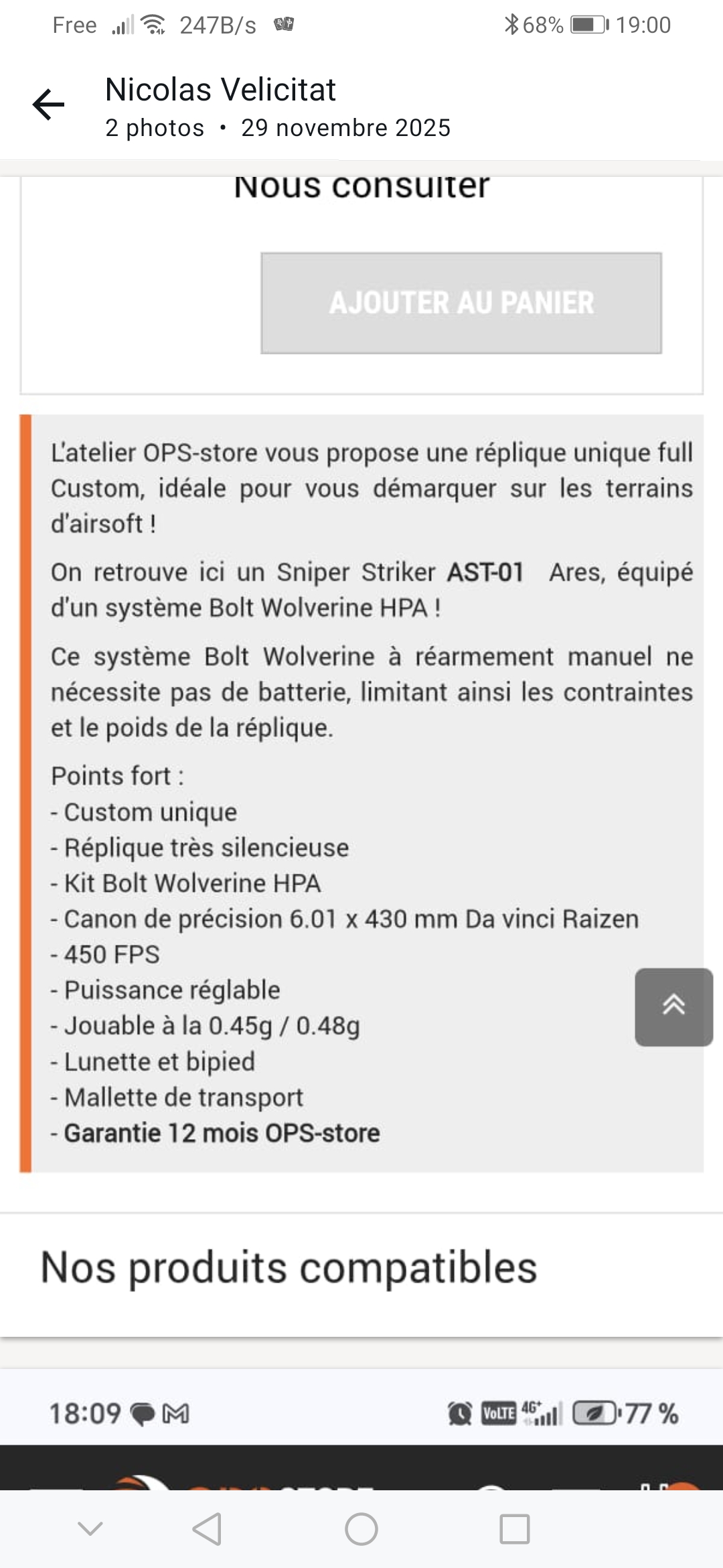 Sniper hpa full équipé