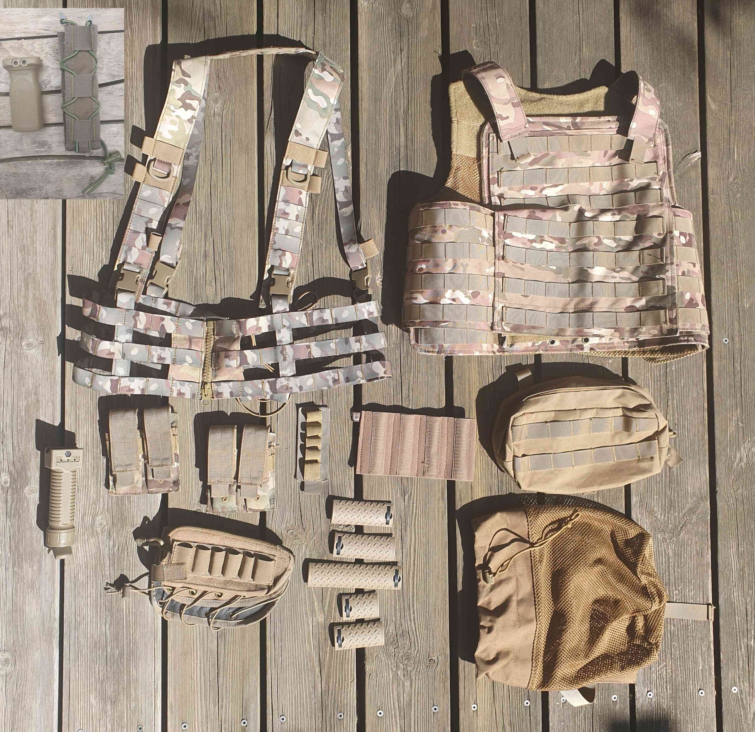 Equipement divers, poches, gilets etc…
