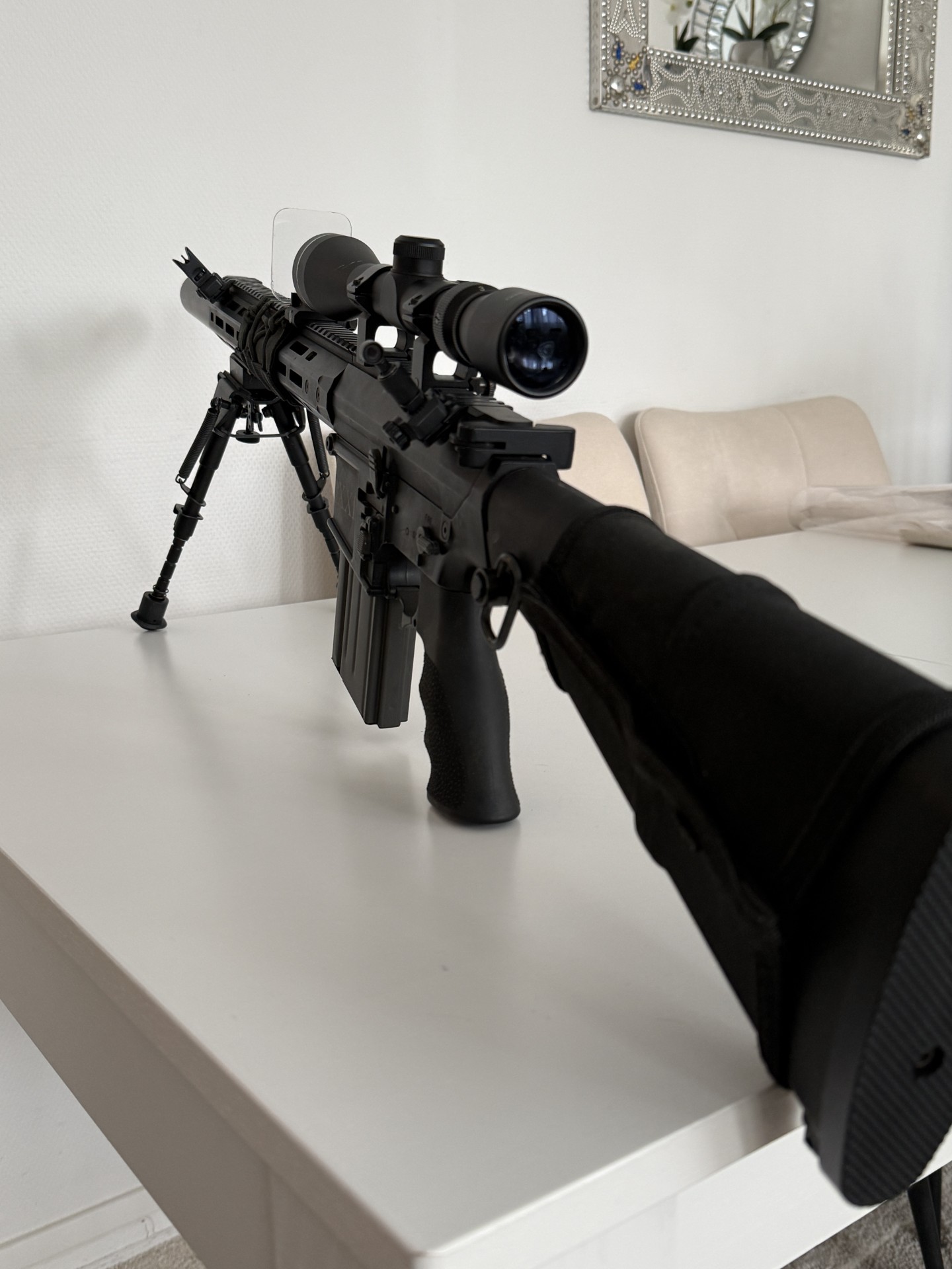 Pack – Fusil DMR Legion Rapax XXI M3 AEG Secutor — Noir