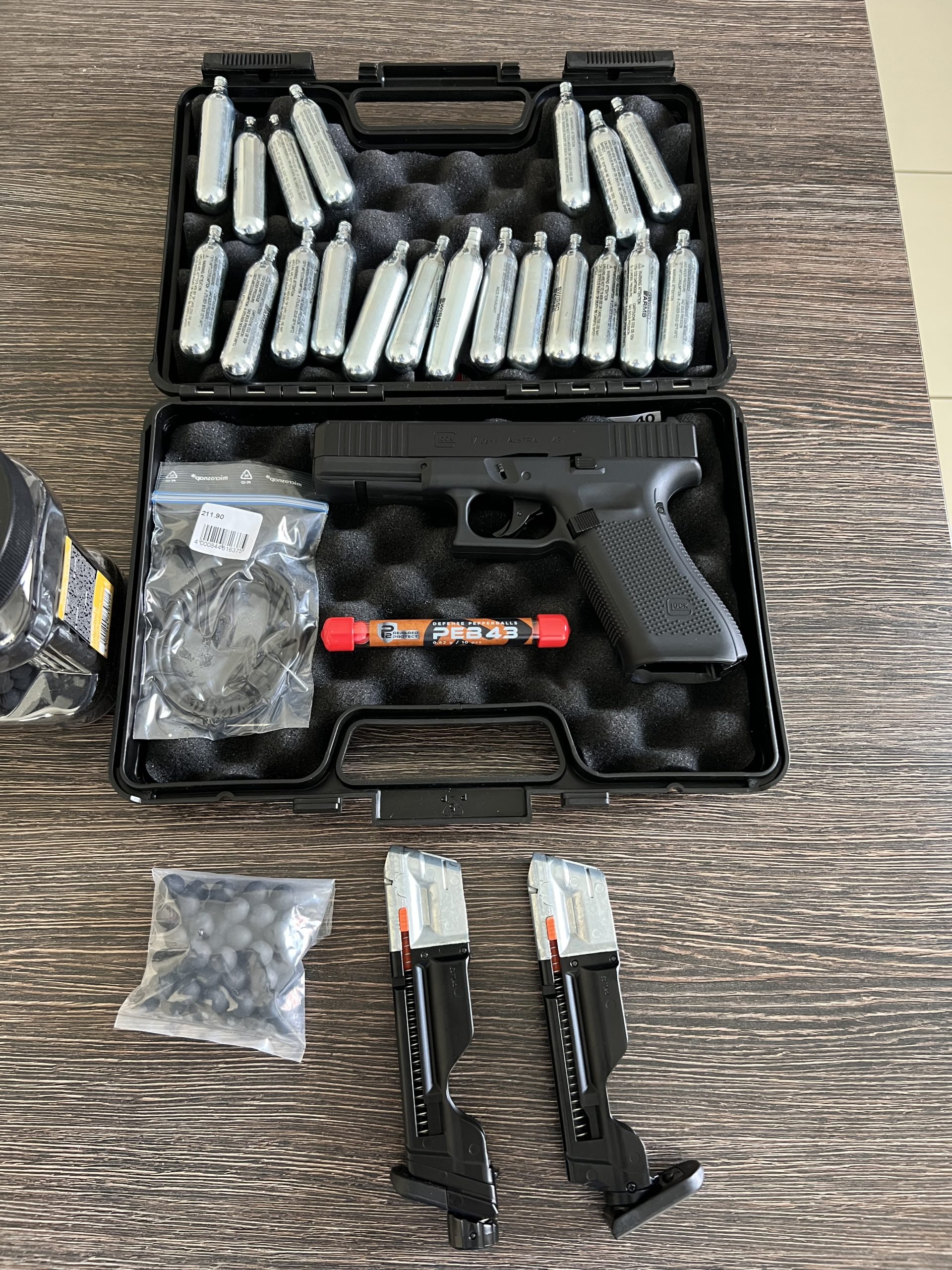 Pack complet GLOCK 17 Gen 5 – T4E .43 – UMAREX