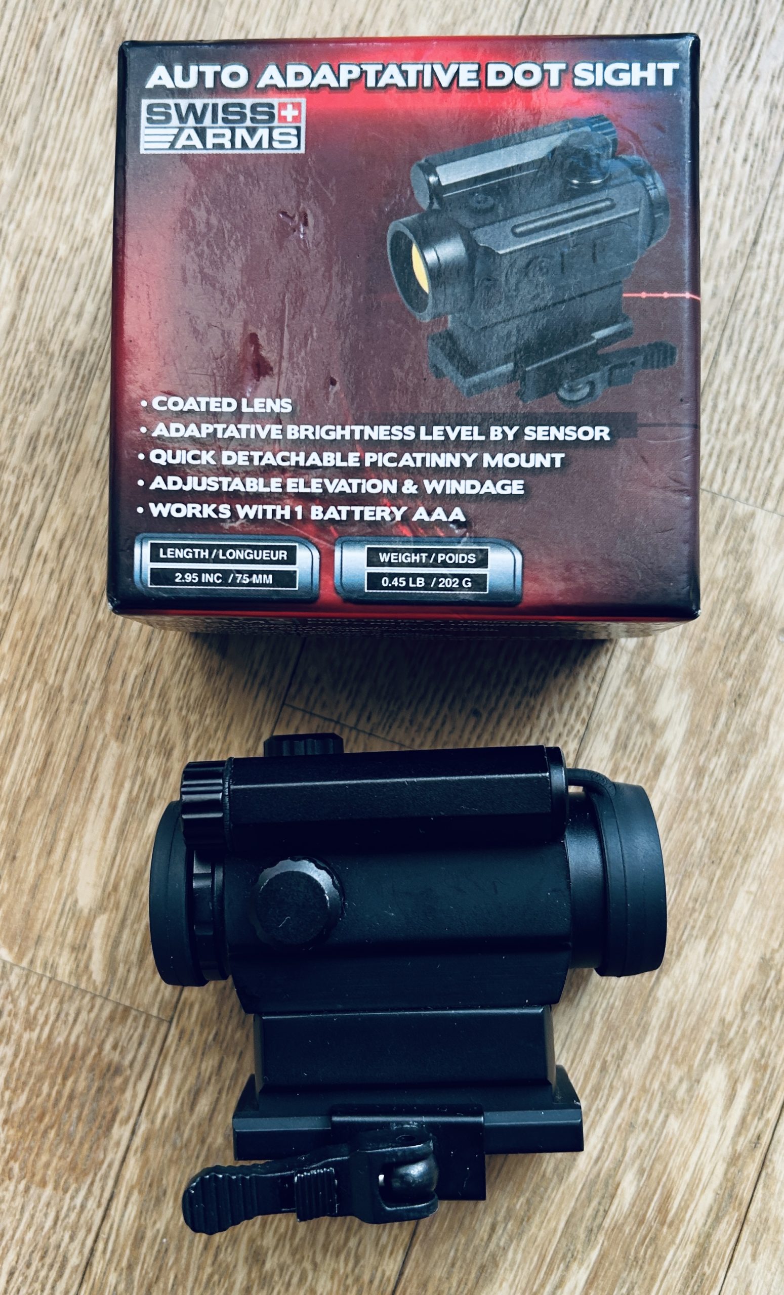 Red dot swiss arms adaptatif