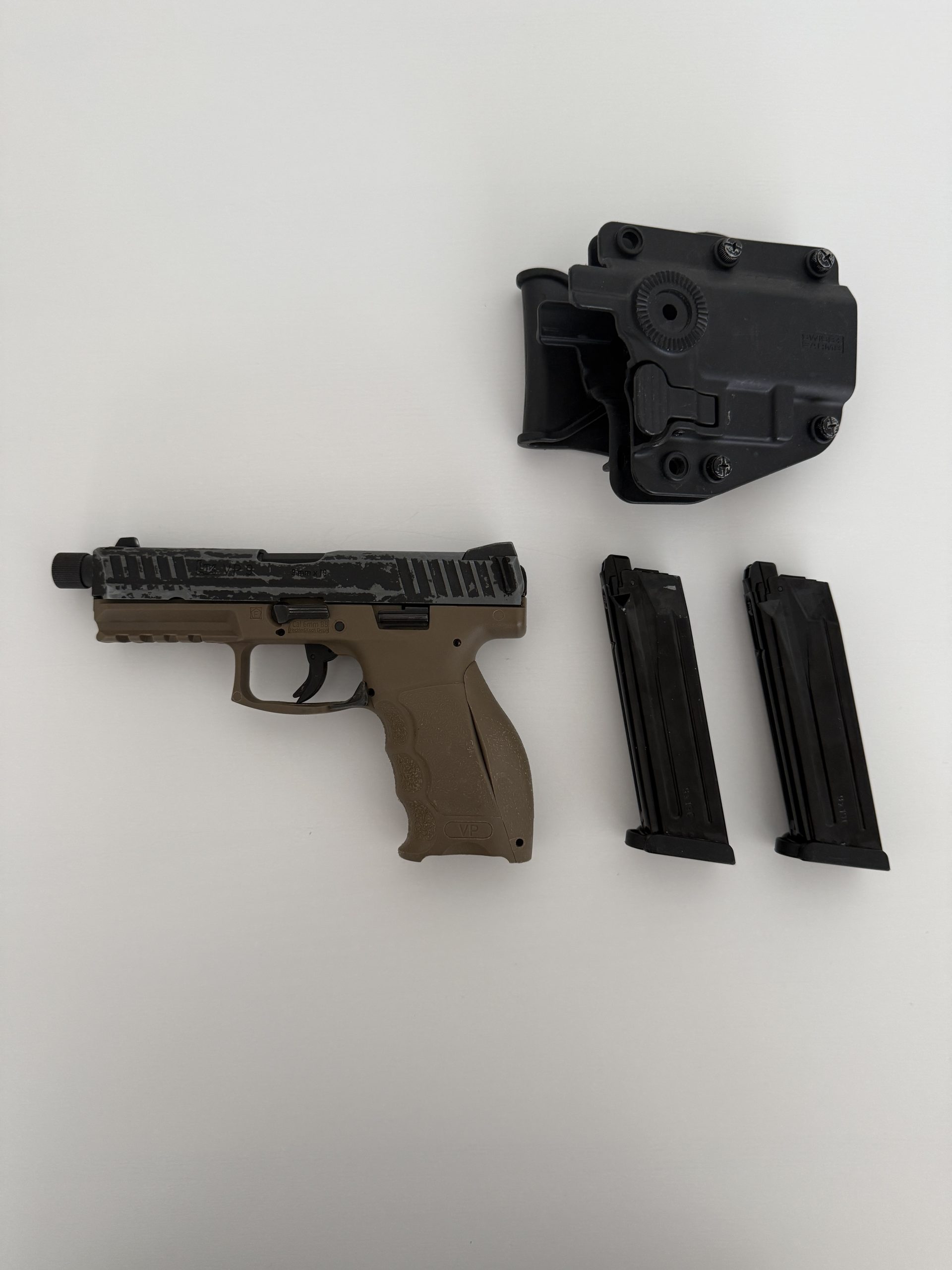 Pistolet HK VP9 Tactical GBB Gaz Blowback VFC Umarex – Tan & Noir
