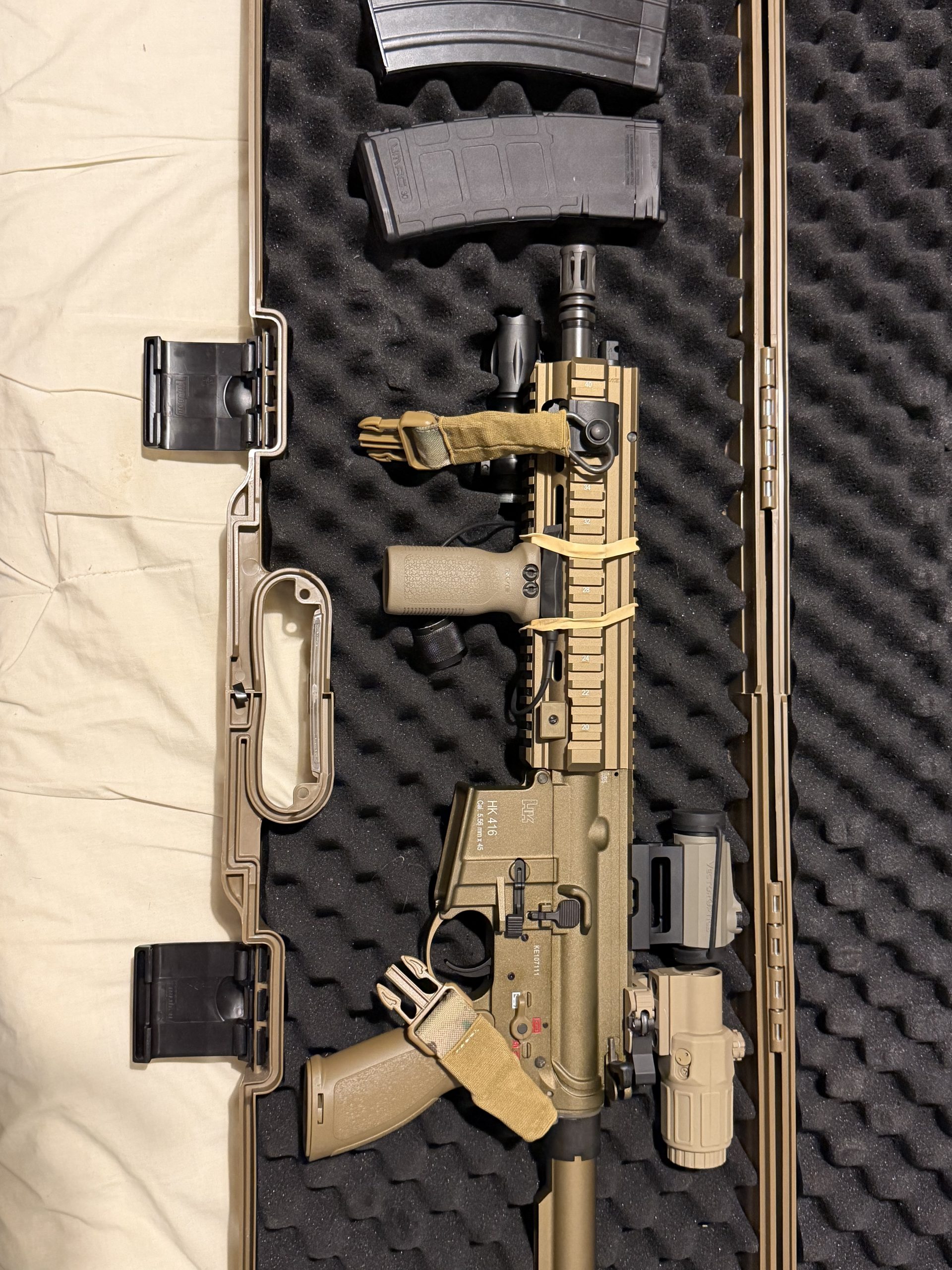 HK416 A5 GBBR + accessoires