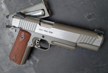 Colt 1911 Stainless Silver Rail