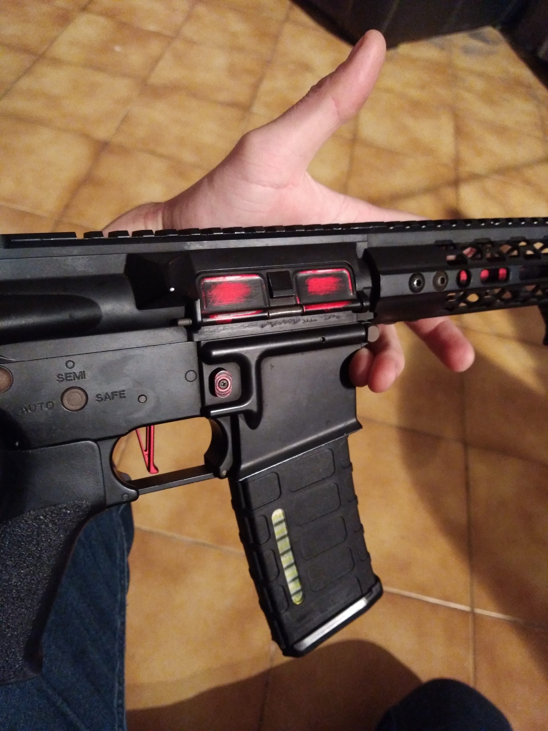 M4 Custom red Hornett