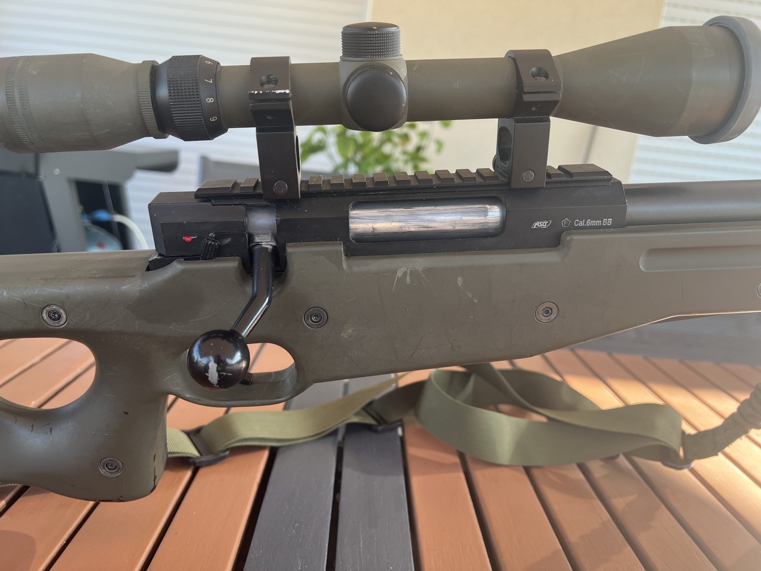 Réplique Sniper ASG AW 308 + lunette + bipied + sangle
