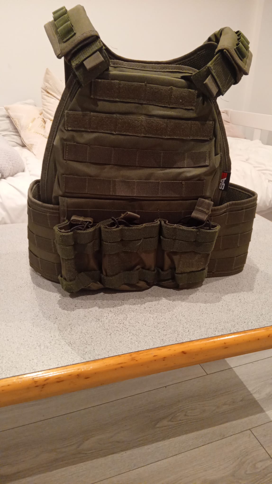 Veste Gilet Tactique Lourd Ciras Molle Swiss Arms – Olive