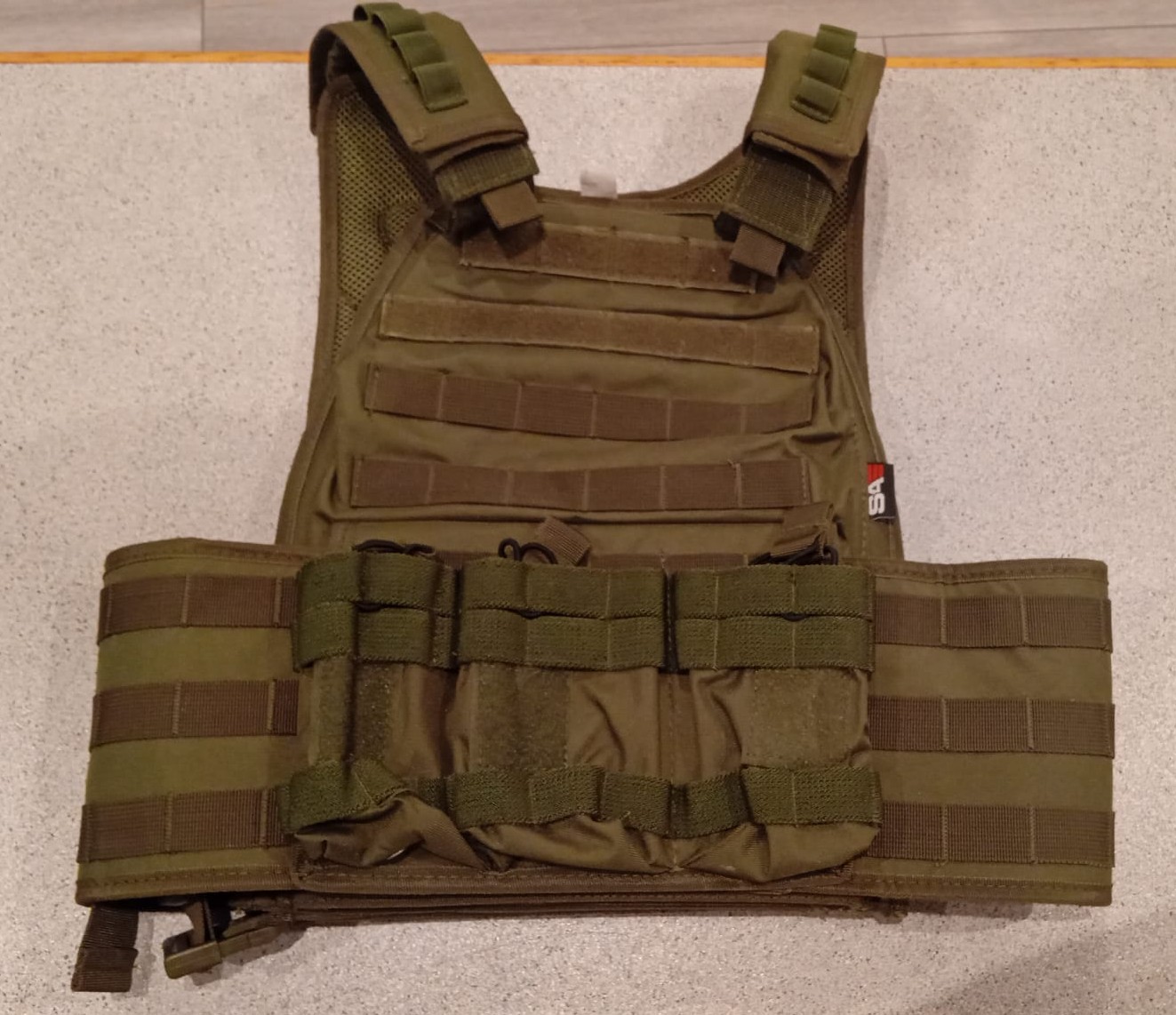 Veste Gilet Tactique Lourd Ciras Molle Swiss Arms – Olive