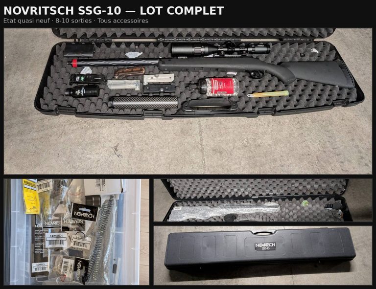 Lot Complet Novritsch SSG-10 – État Neuf (8-10 sorties)