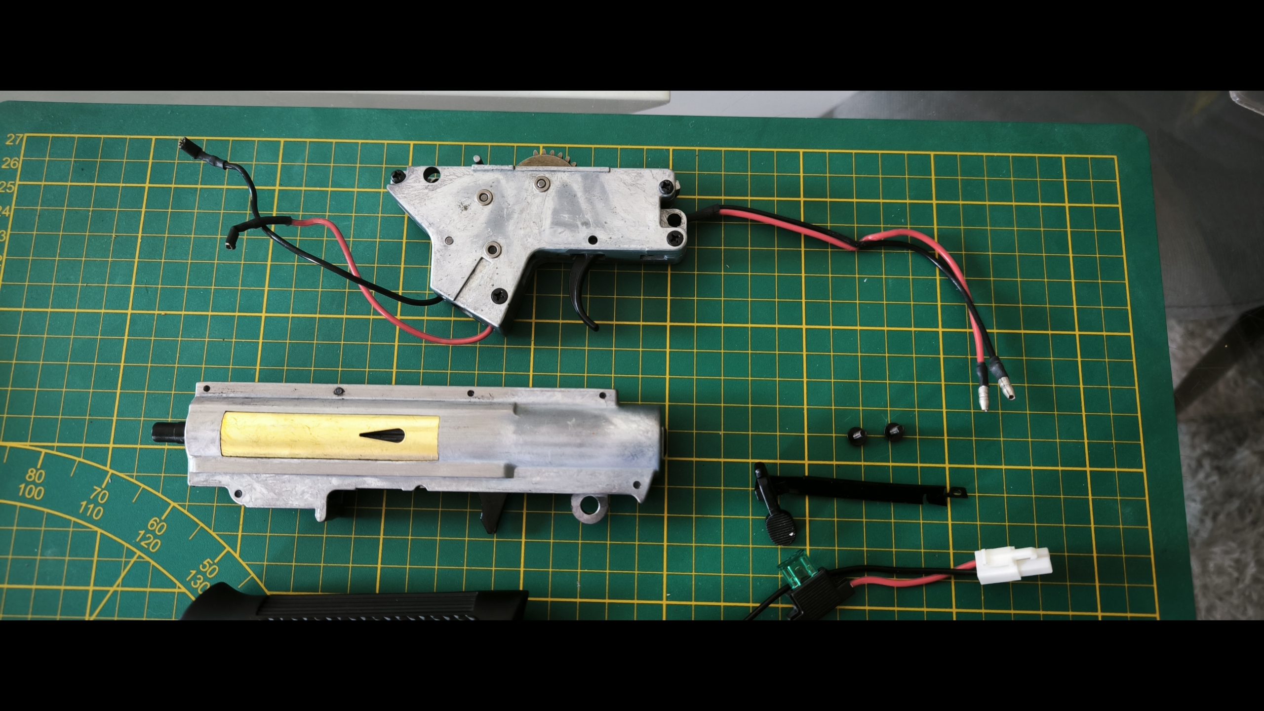 ICS M4 Complete Gear Box w/ Wiring Gears and Trigger Assembly