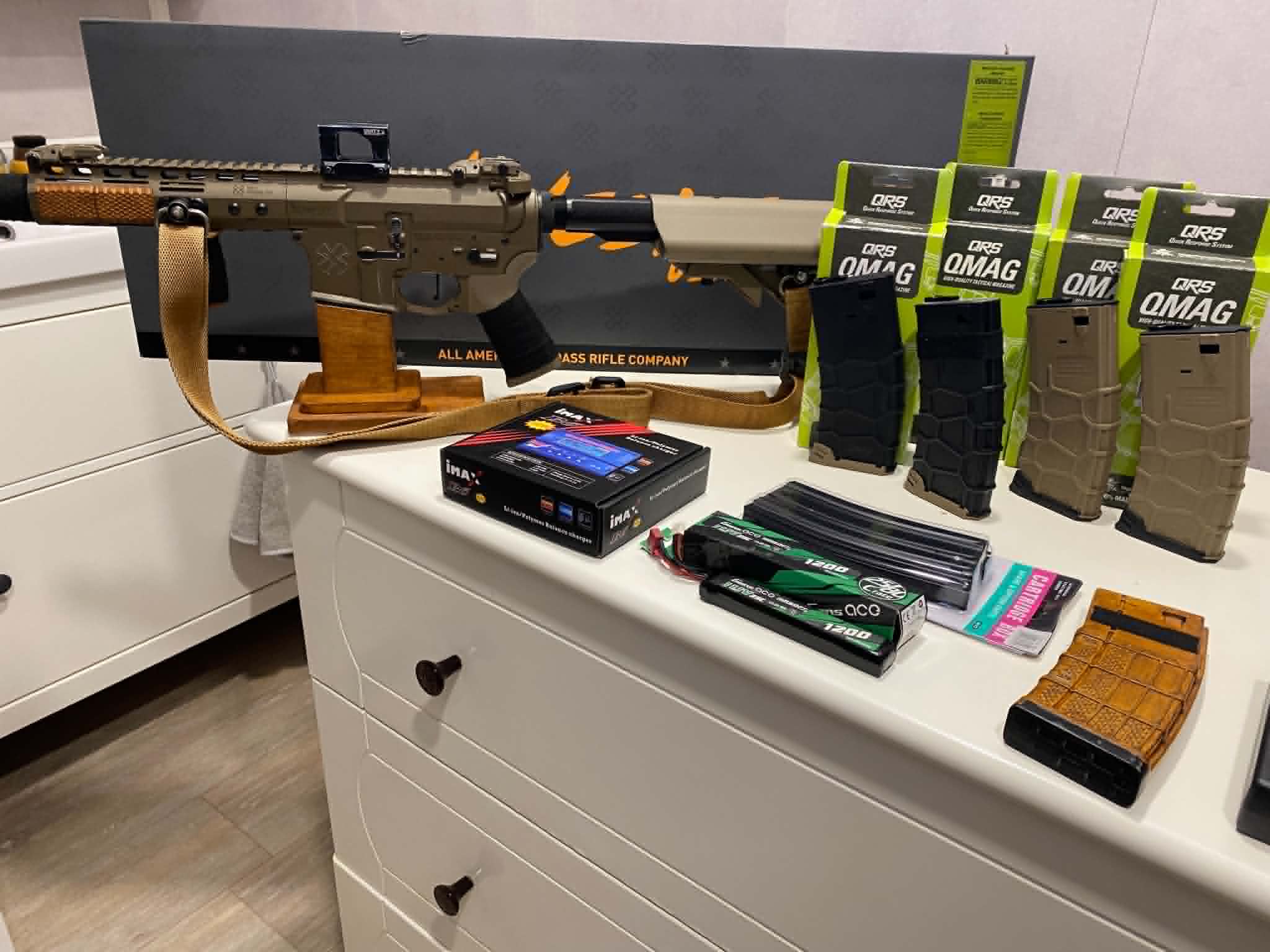 PACK COMPLET prépa interne et externe cyma platinum NOVESKE 7,5" diplomat gen 3 eshooter ETU, jamais utilisé sur terrain d'airsoft
