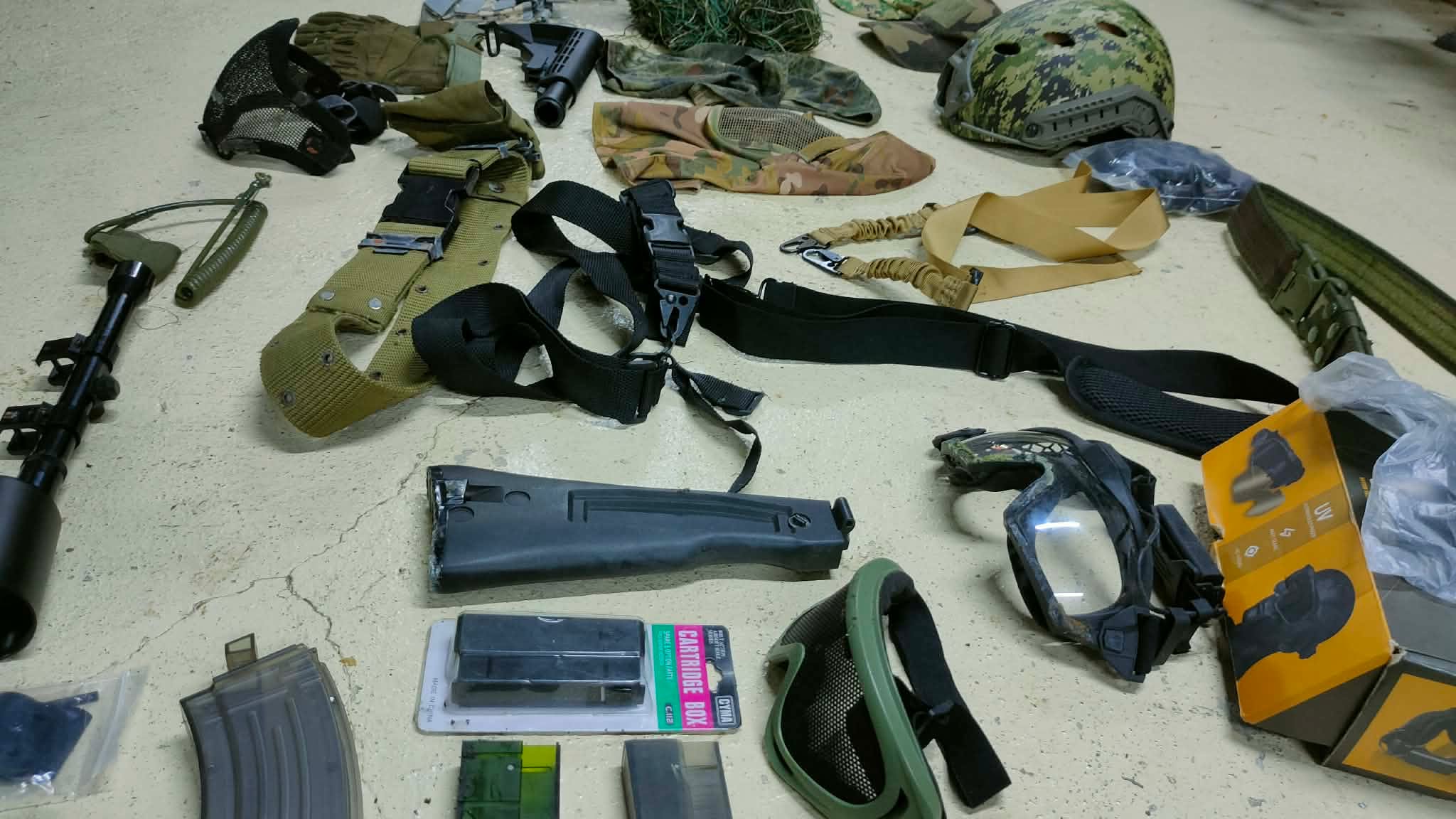 Lot équipement divers airsoft