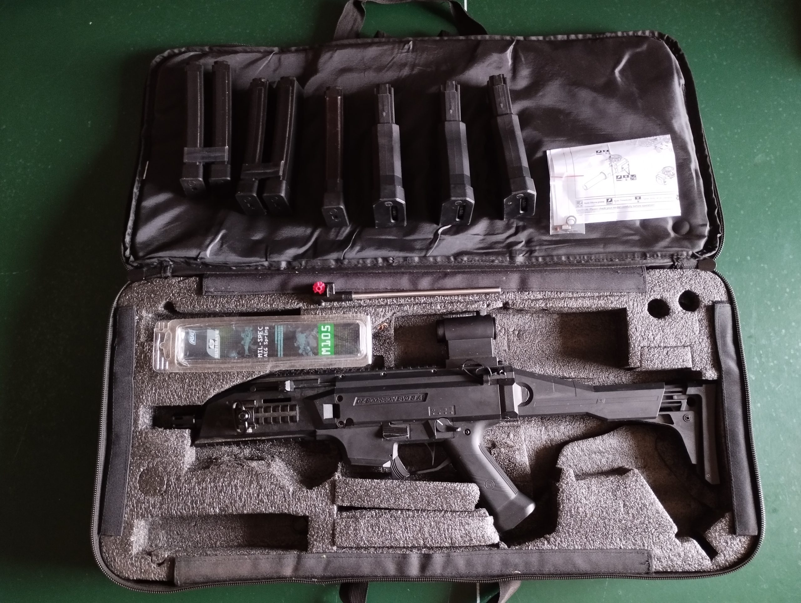 SCORPION EVO 3 A1 upgrade Leviathan ; hop up Maxx + matos + AAP01 + red dot