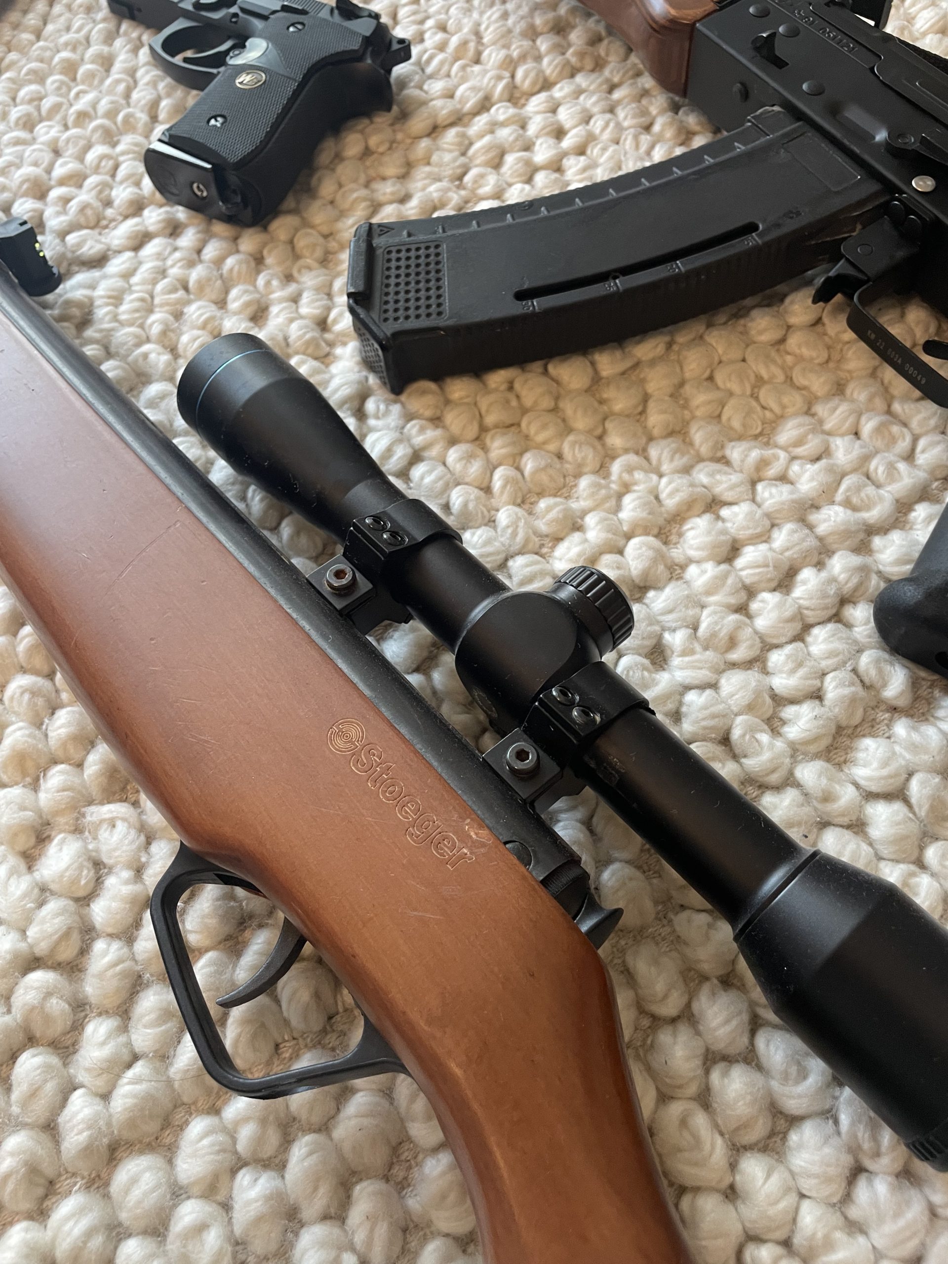Carabine à plomb / full métal et bois 20J