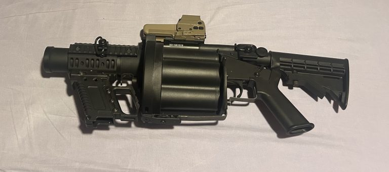 Lance-grenades MGL Noir ICS +  Grenade Airsoft Innovations 40 Mike Magnum