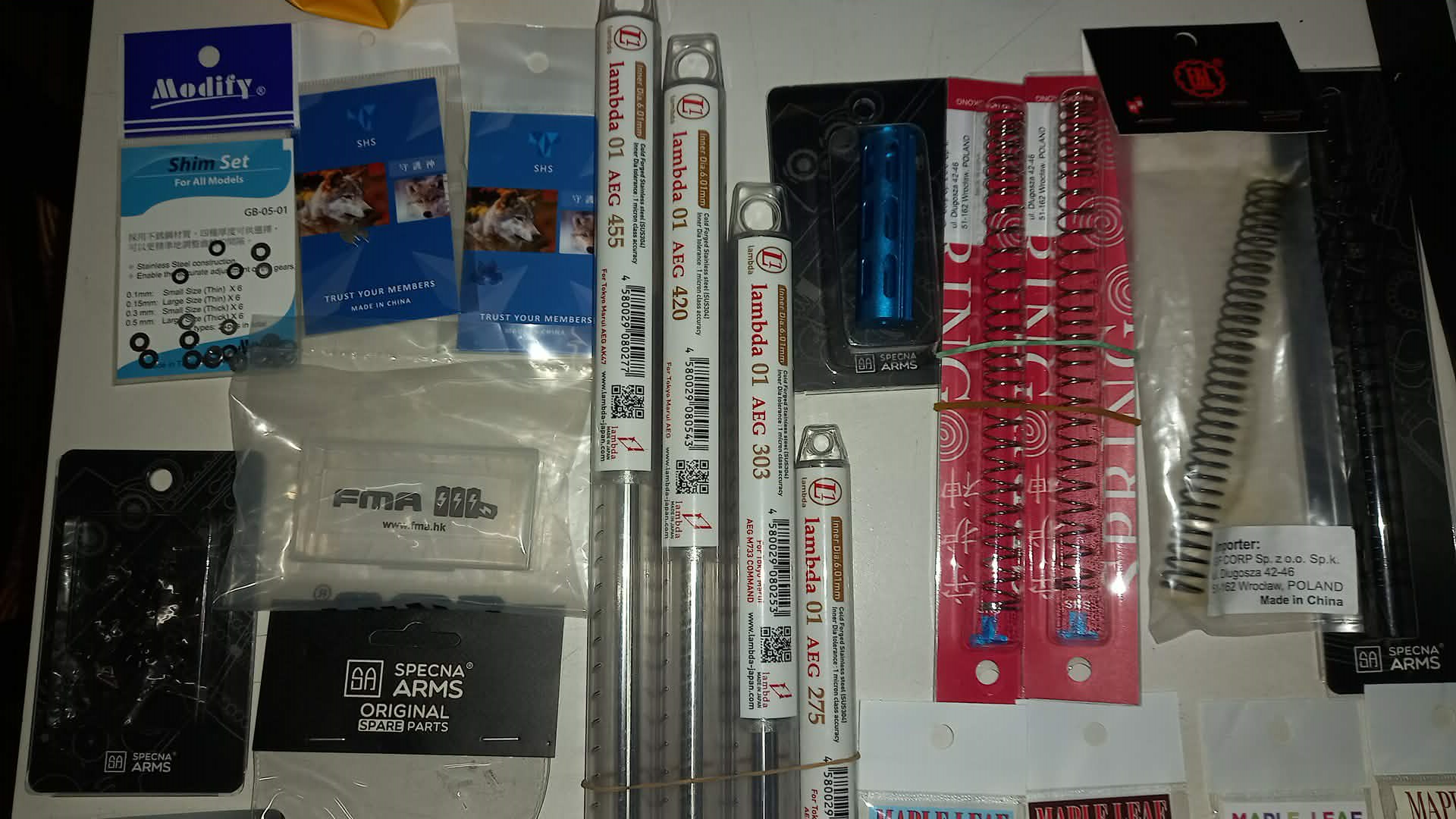 Gros Lot de Canon 6.01, Piéces d'Upgrade & Joint Hopup ect…