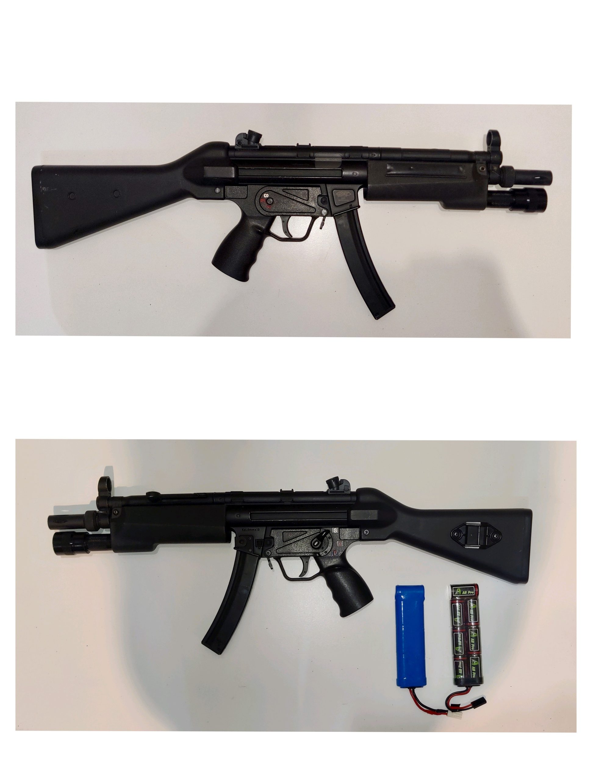 MP5 AEG airsoft + chargeurs King Arms + housse + accessoires – À réparer