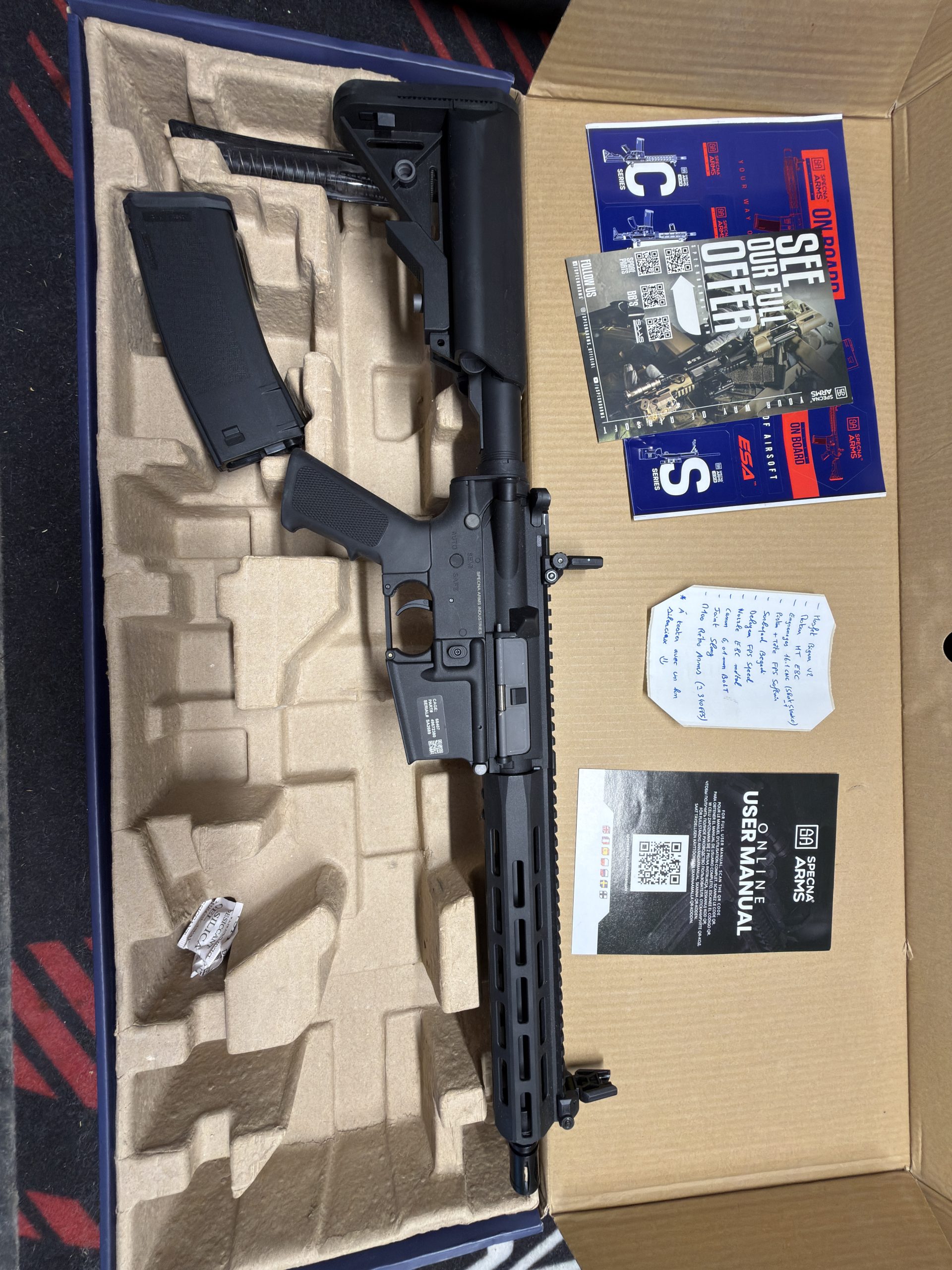AEG Specna Arms neuve upgrade RTP