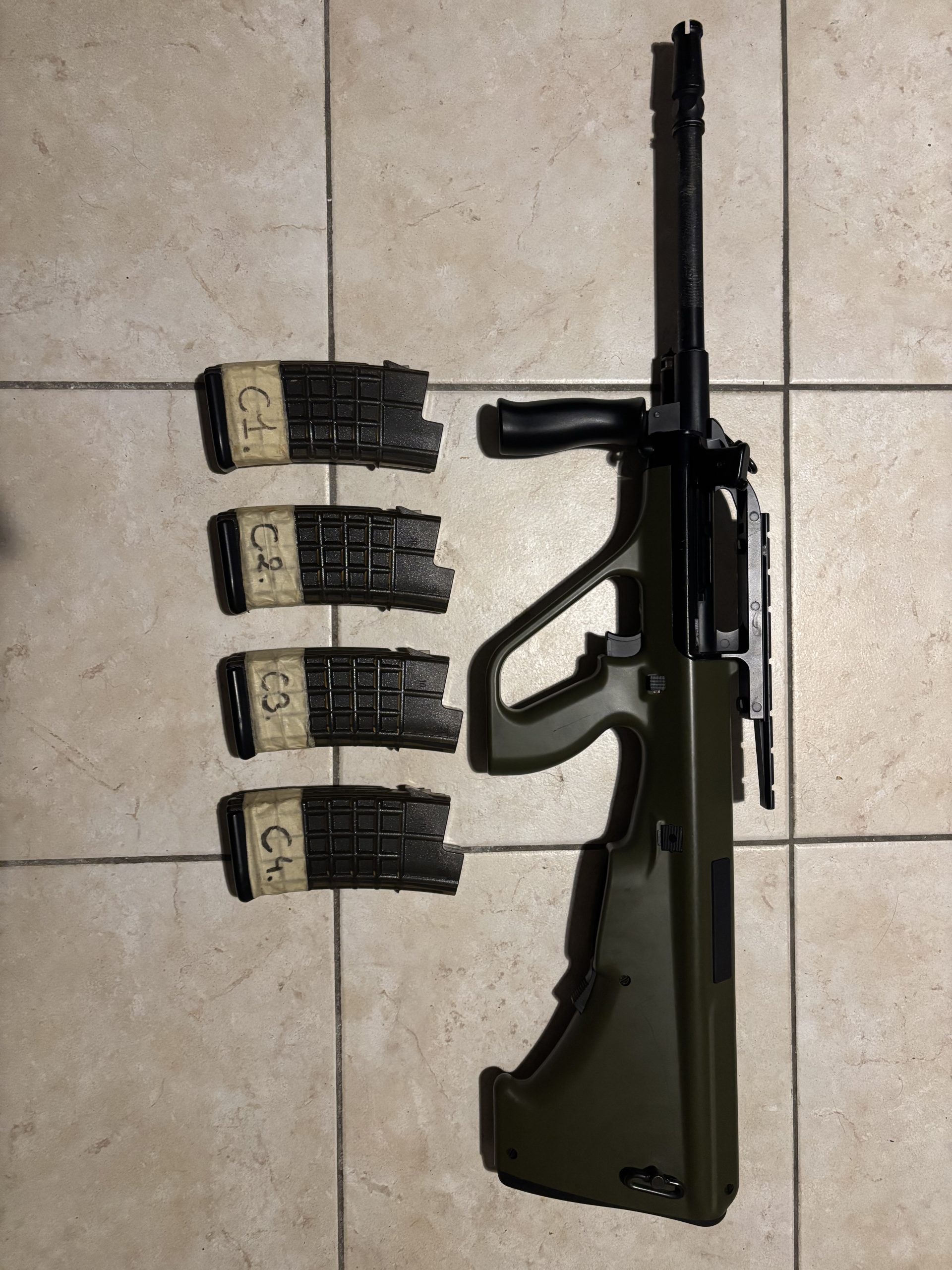 Réplique Airsoft Steyr AUG Snow Wolf (AEG) + Pack 9 Chargeurs & Batterie LiPo