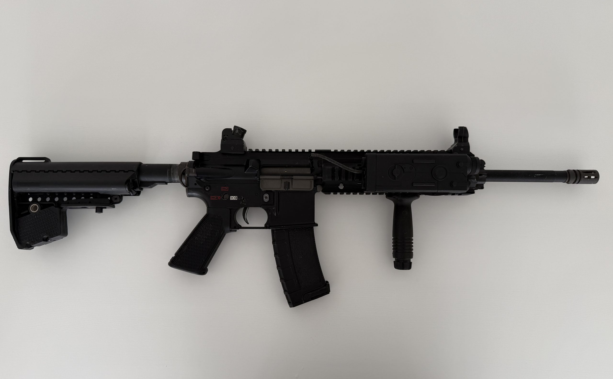 HK416 Noir AEG BRSS Canon long et accessoires