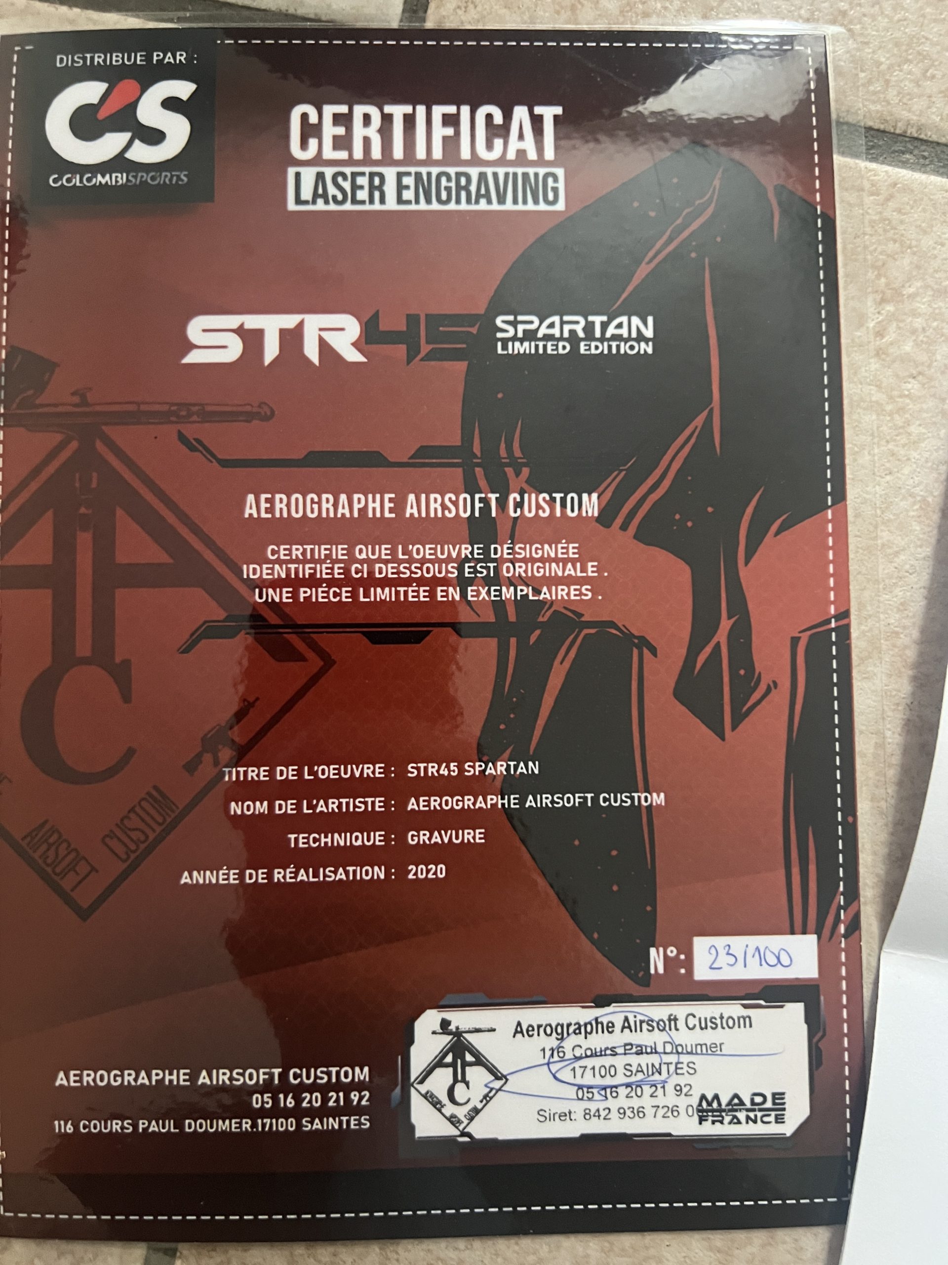 STR45 Spartan custom édition limitée